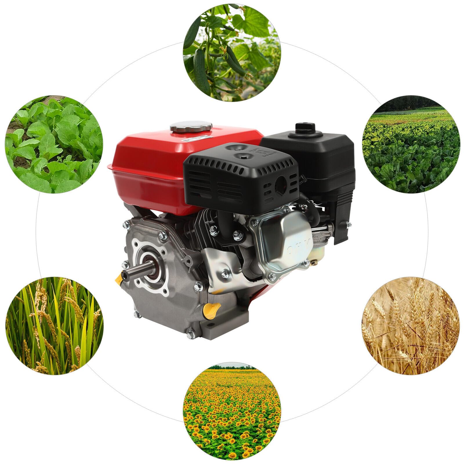 Generador de motores diesel de 4000W Motor de gasolina de 4 tiempos Motor de karts Motor de accionamiento 7.5 HP 212CC con apagado automático A bajo nivel de aceite