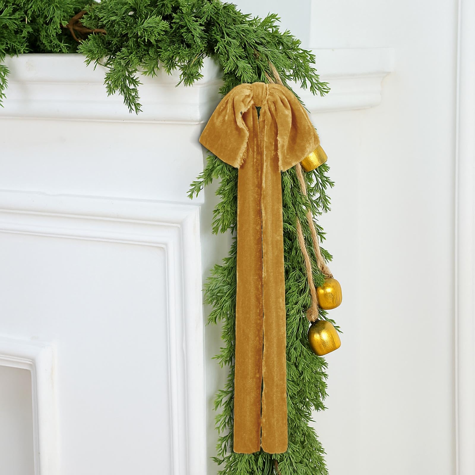 Snapklik.com : Daifunli 8 Pcs Extra Large Christmas Velvet Bows, 17.7 X ...