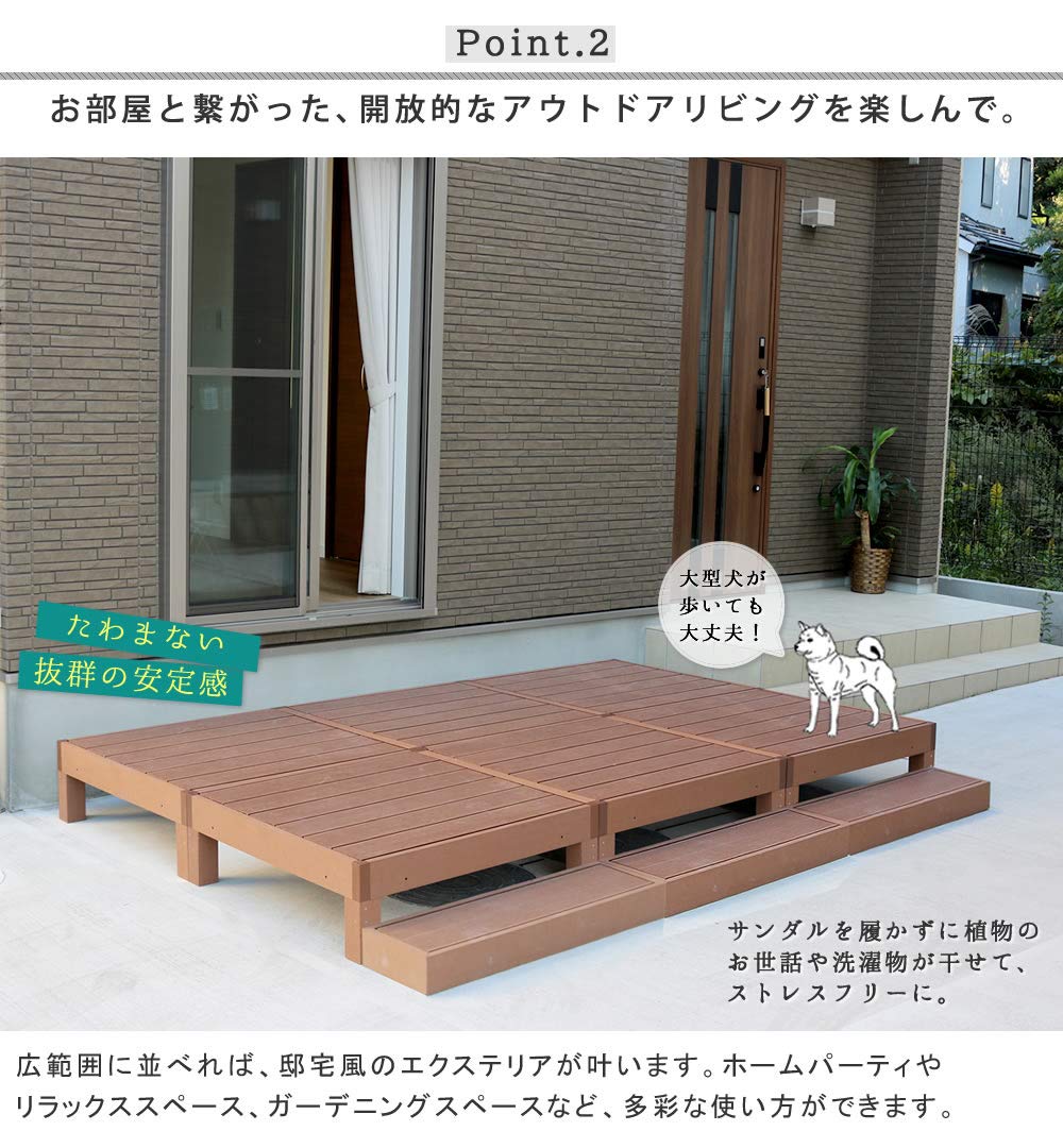 Amazon.co.jp: 住まいスタイル 人工木ウッドデッキ ecofeel（エコ 