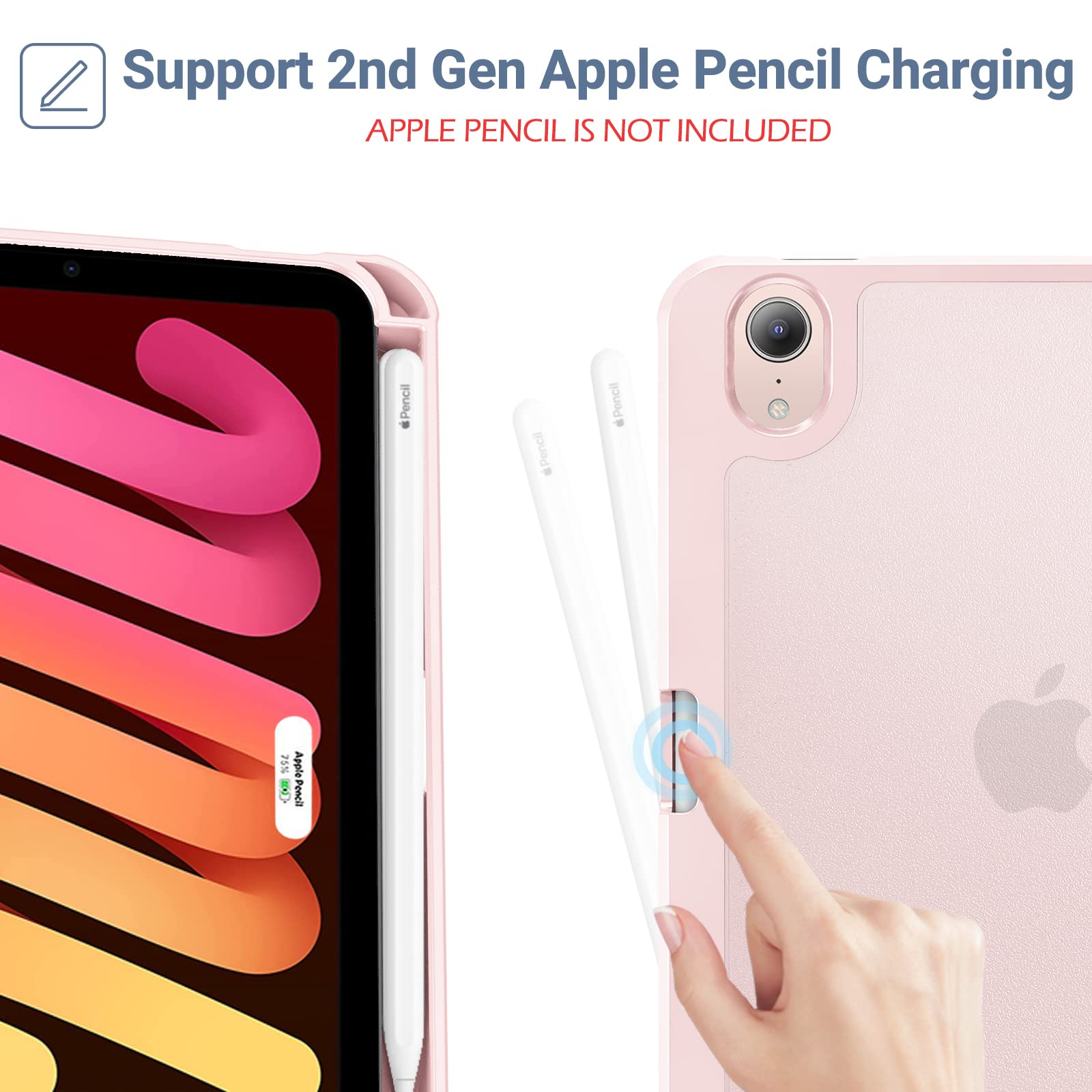 iPad mini (第6世代)+Apple Pencil+smartfoli Amazon.com: ProCase Smart Case for iPad Mini 6 6th Generation 8.3