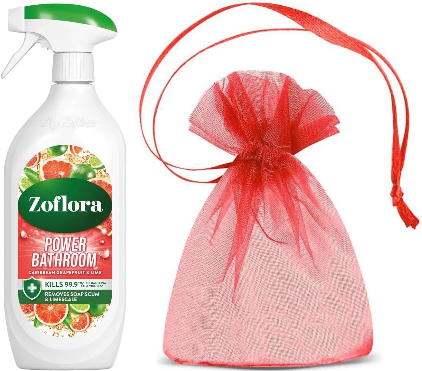 Zoflora Power Bathroom Cleaner Trigger Spray, Removes Soap Scum and