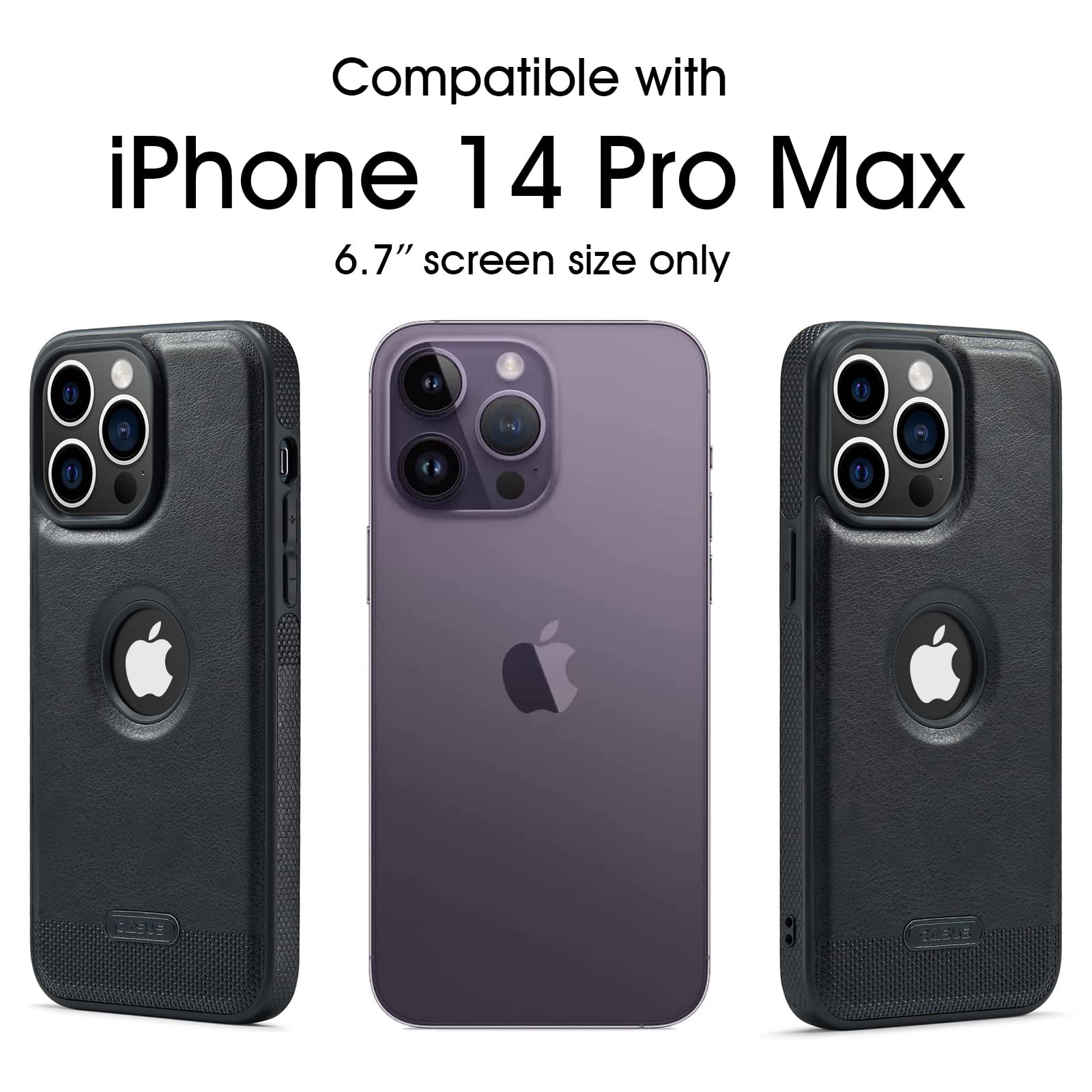 Sibada Logo View Custodia per iPhone 14 Pro Max Compatibile con MagSafe , Resistente Agli Urti, Sottile, Classica, Elegante, Magnetica, per iPhone 14 Pro Max 6,7