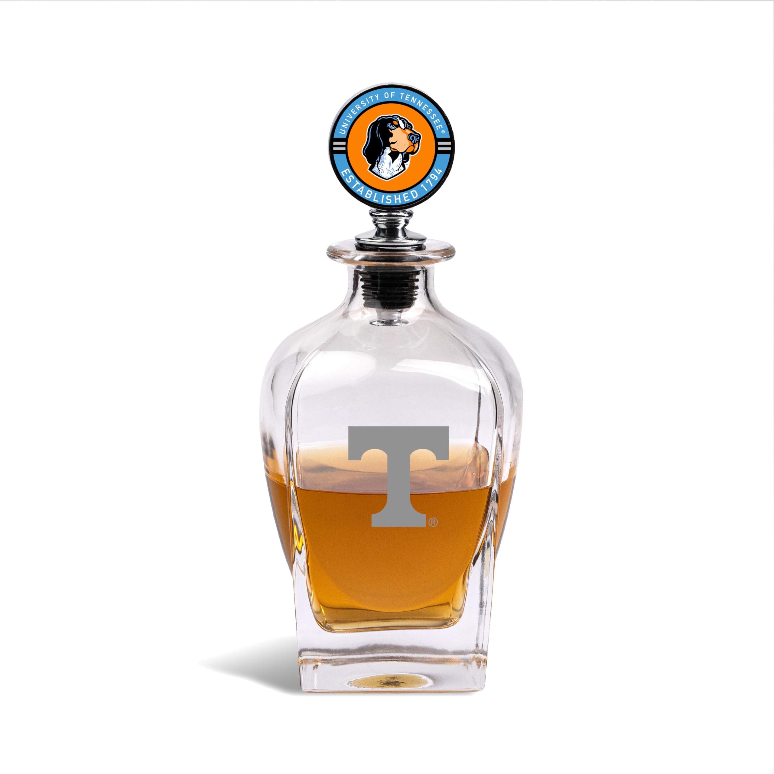 The Memory Company | Licensed NCAA Decanter with Mascot Stopper