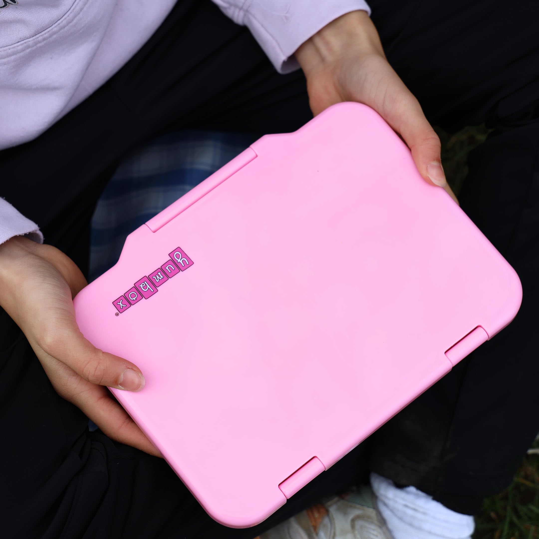 Yumbox Prêt Boîte à bento en acier inoxydable avec couvercle anti-fuite, plateau adapté aux sandwichs (Versailles Rose)