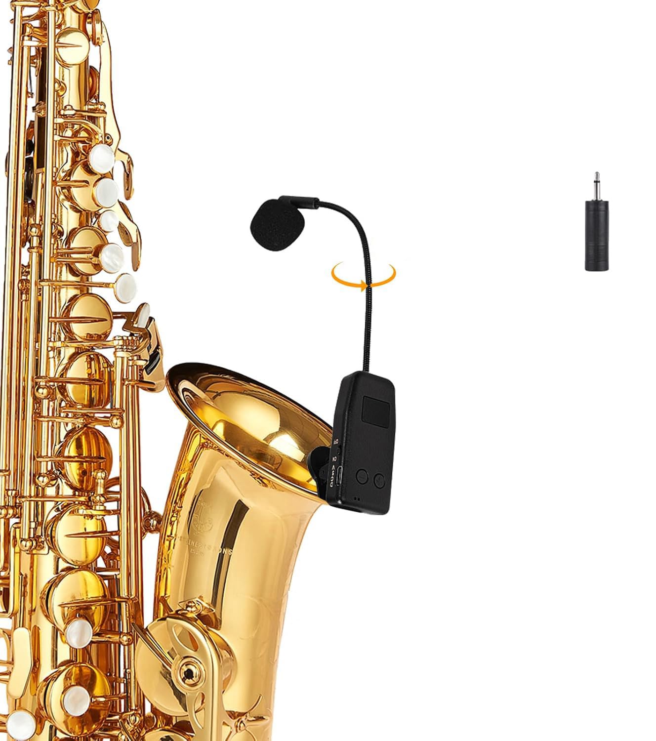 MICVISTA Wireless Saxophone Microphone System, Clip-on Instrument Microphone, Multi-Purpose, Wireless Receiver and Transmitter, 180 Foot Range-picture-27