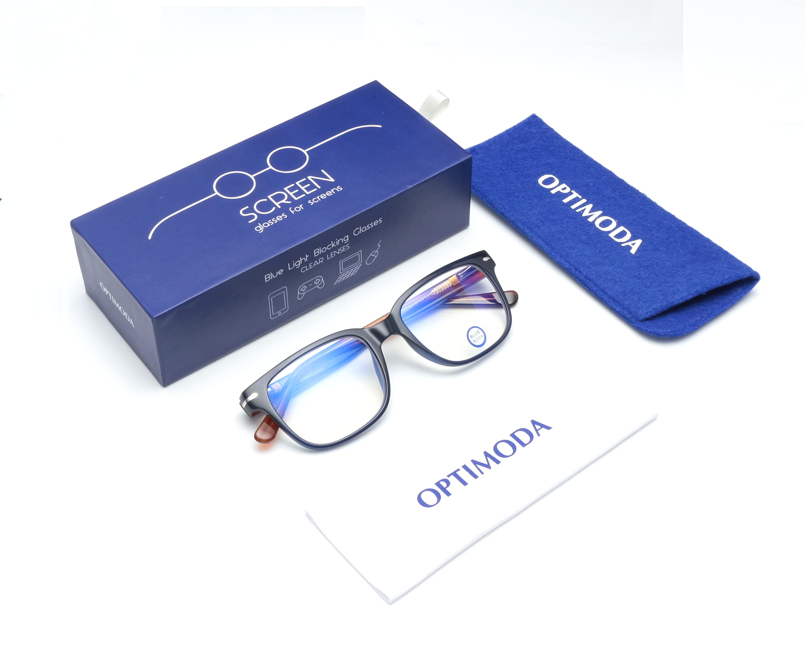 Screen B2 • Okulary Anty Blue Light - Filtr chroniący przed szkodliwym niebieskim światłem i anty-UV (ekrany, komputery, komputery, tablety, smartfony, telewizor) - Okulary do gier -