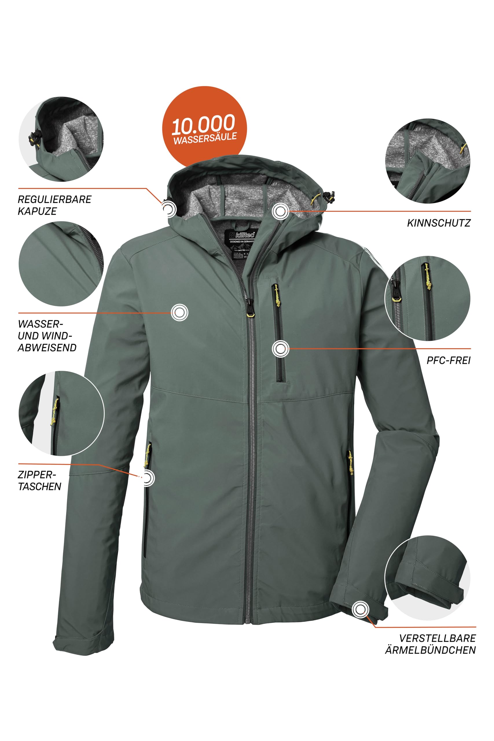 Killtec Kos 259 Mn Sftshll Jckt Chaqueta softshell/chaqueta de exterior con capucha Hombre