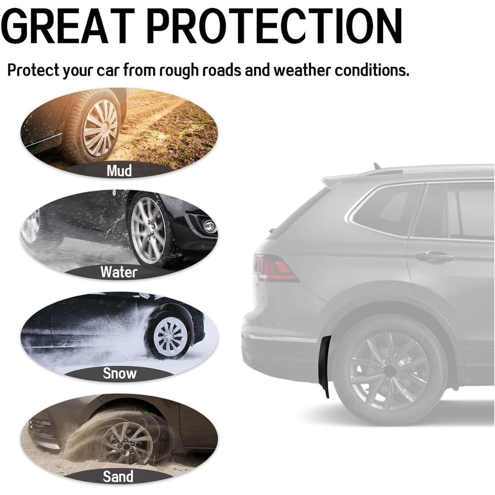 Auto Spatlappen Voor Ford Kuga Escaps St Line 2020 2023 Spatbord Achterwiel Accessoires Auto Spatlappen Voor Ford Kuga Escaps St Line 2020 2023 Spatbord Achterwiel Accessoires