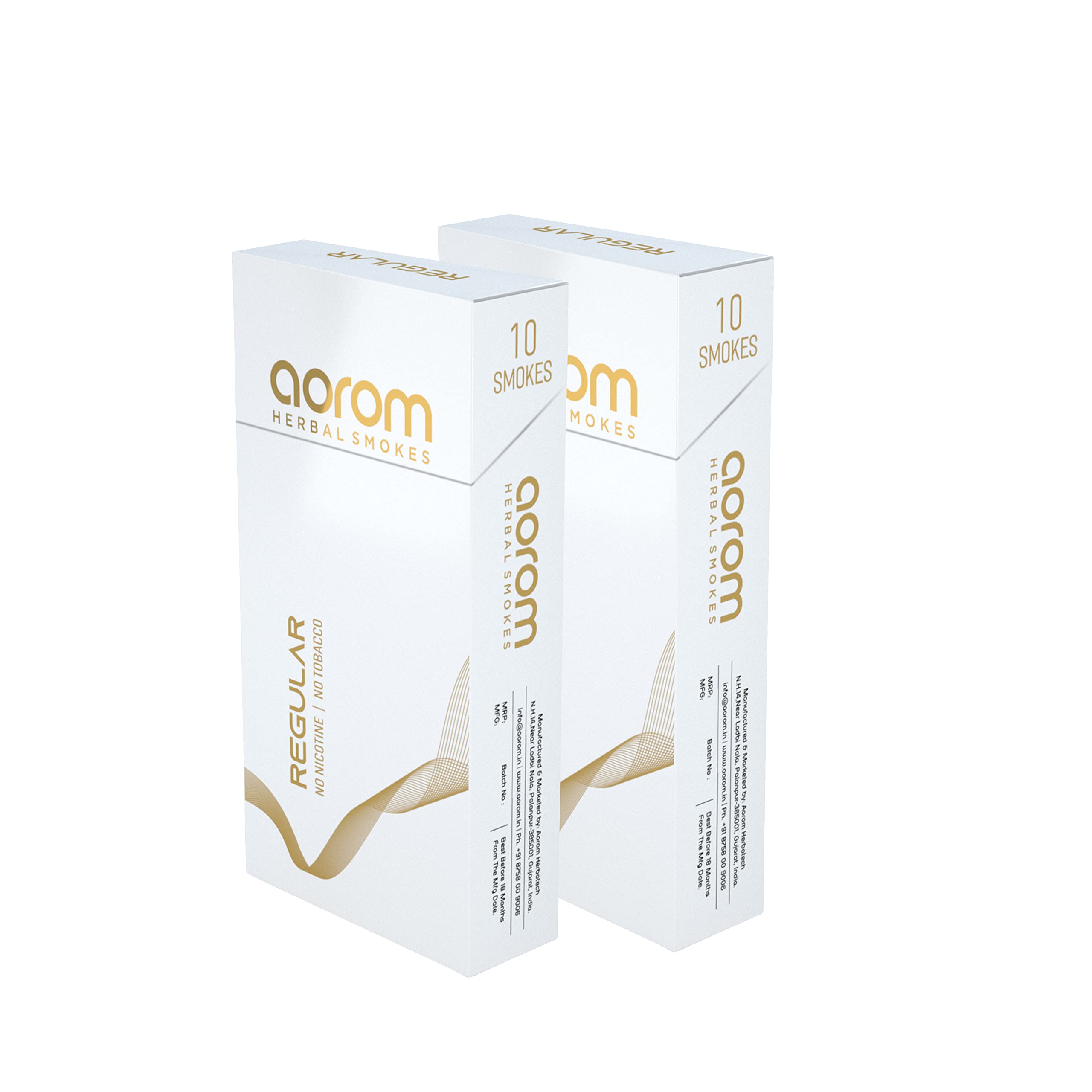 Aorom Herbal Smokes Tobacco Free & Nicotine Free, Non Addictive Premium Herbal Smokes (Regular, Pack Of 2 (10 Smokes Per Pack)) (B09PHS7CLJ) Amazon Price History, Amazon Price Tracker