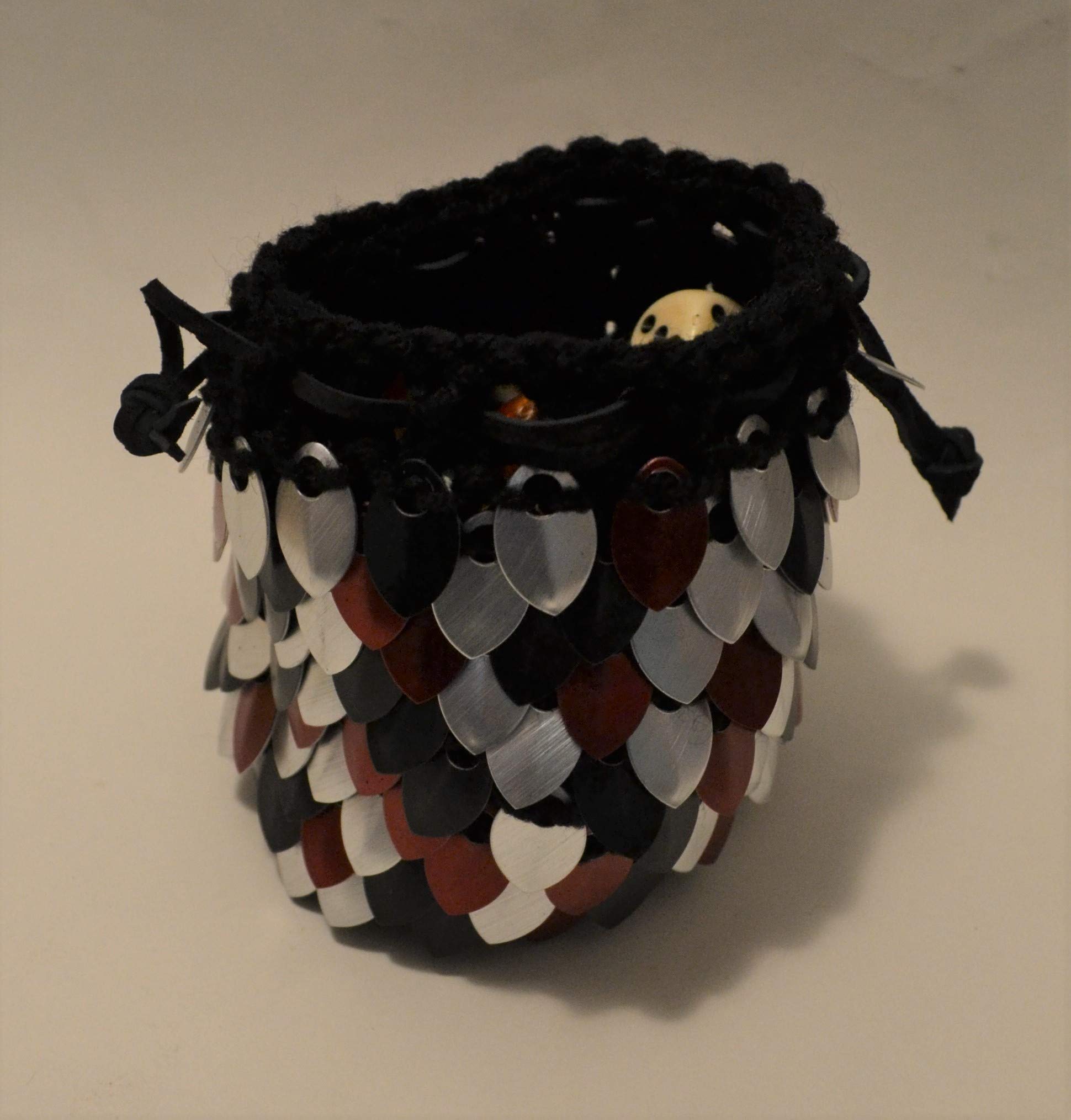 Dice Bag of Almost Holding Red, Black, Silver random 4.5