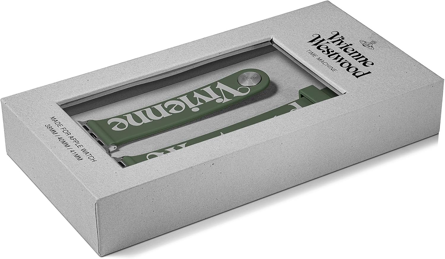 Vivienne Westwood Apple Watch Strap 22mm, designed for compatibility with Apple Watch Sizes 38mm, 40mm, and 41mm, Compatible with Apple Watch Series 9 8 7 6 5 4 3 2 1 SE Replacement Strap