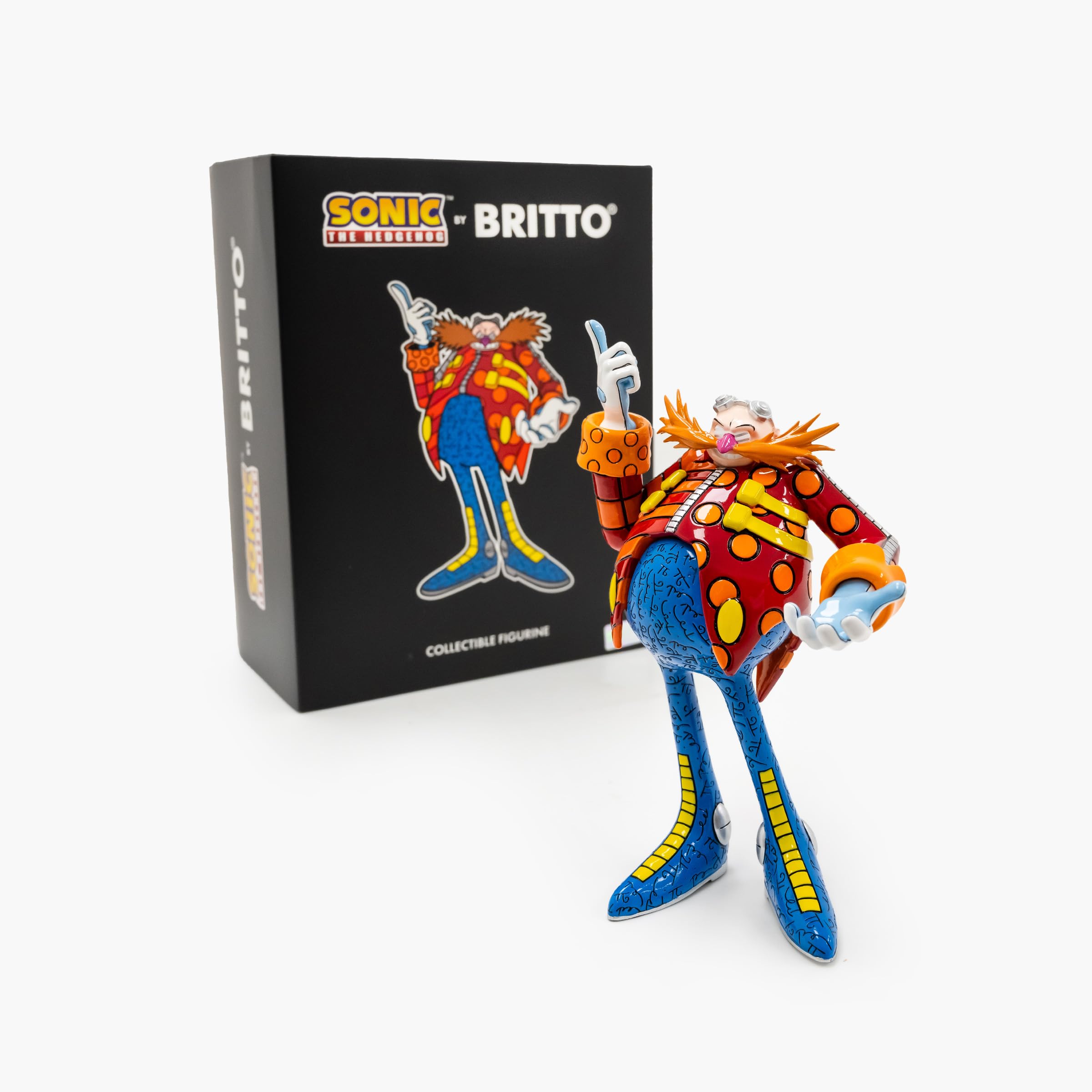 Britto SEGA, Figuras de edición limitada | Figuritas coleccionables con licencia oficial de Sonic The Hedgehog (Dr. Eggman (multicolor))