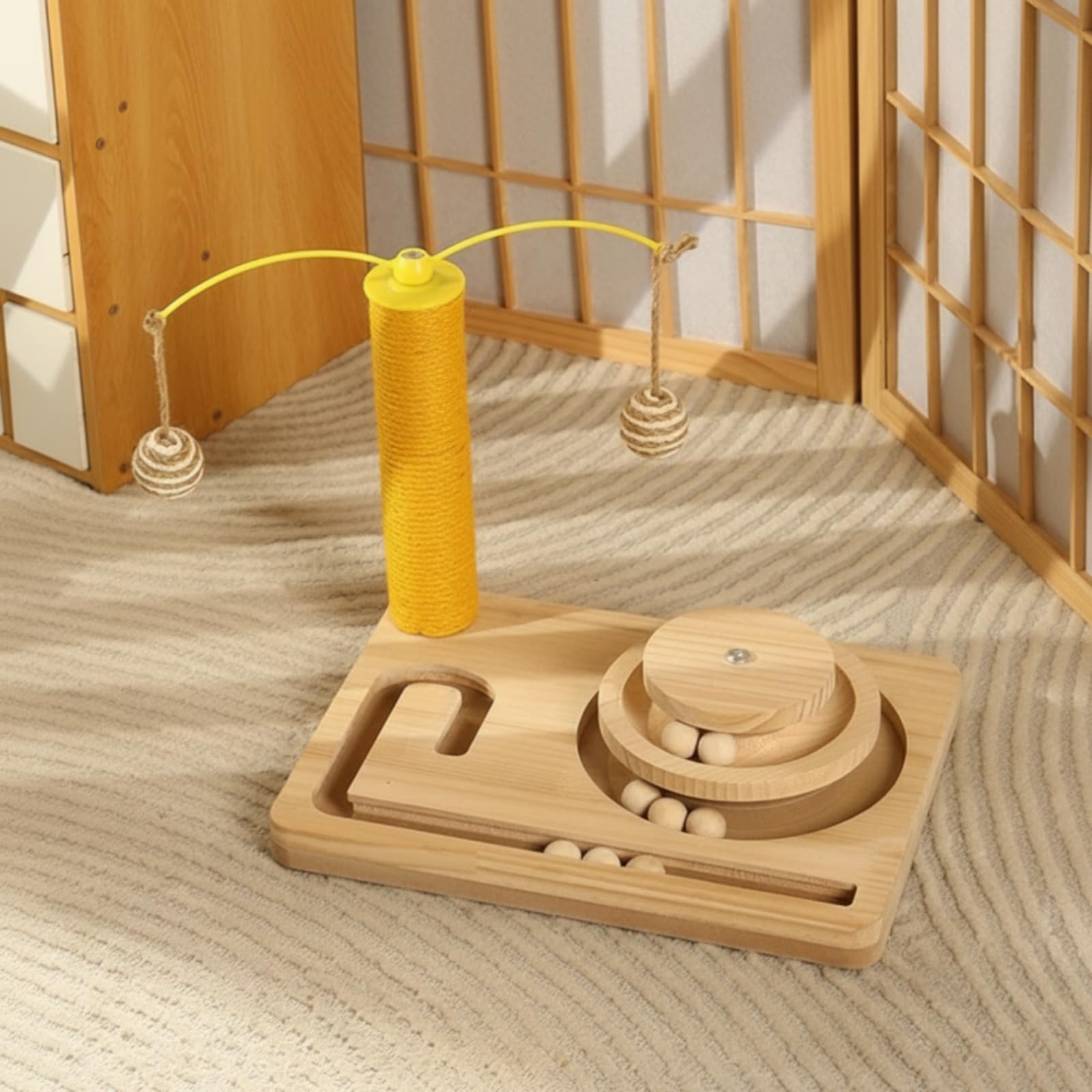 Stabil Katzenspielzeug mit Spielbällen