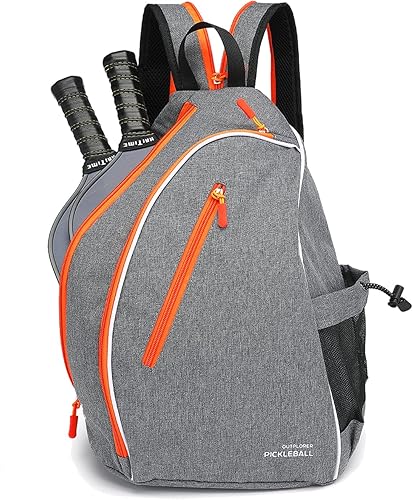 Bolsas de pickleball para hombres y mujeres, bolsa de remo de pickleball deportiva, bolsa de pickleball ajustable con gancho para cerca, mochila