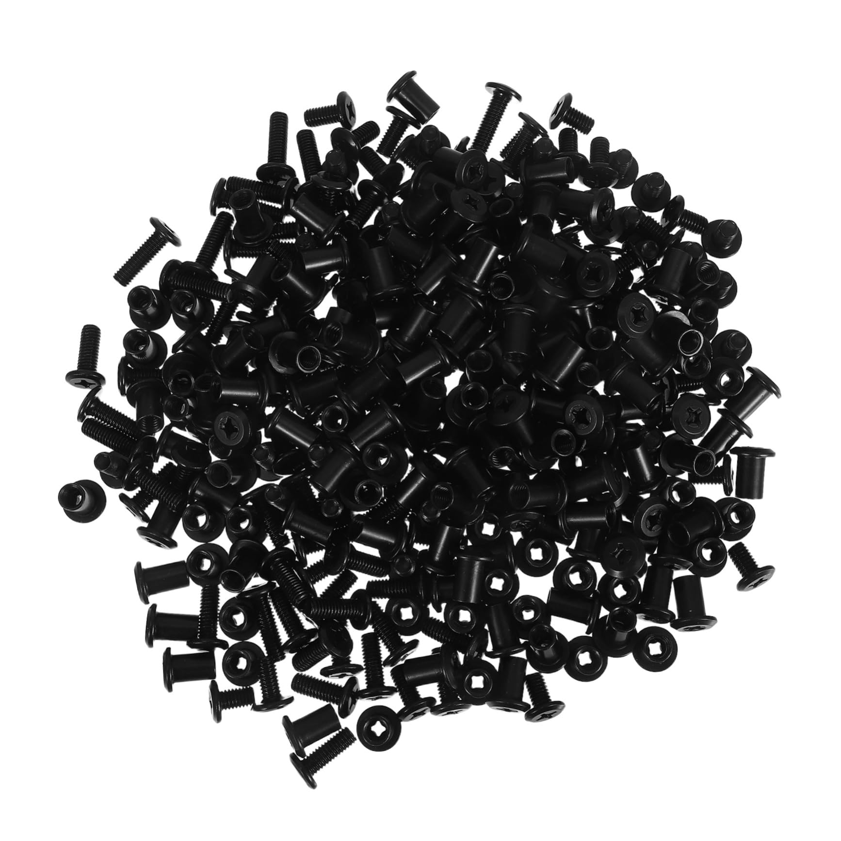 HAWILLOSCH Strongest Furniture Fasteners 170 Sets of Steel Screws and Nuts Enhancing Aesthetic and Stability