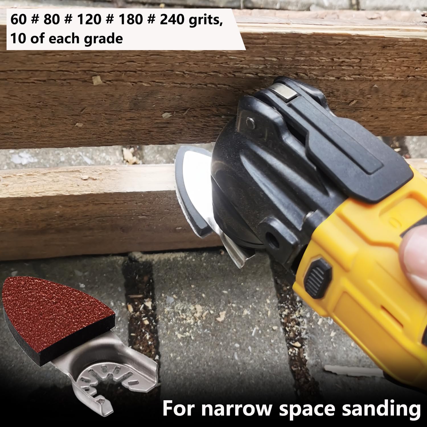 FOWOK Oscillating Tool Sanding Pads - 138 Pcs -5