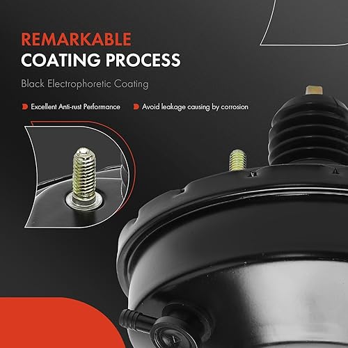 Miniatura 4 de A-Premium Potenciador de freno de vacío compatible con Jeep CJ5 1982-1983, CJ7 1982-1986, Scrambler 1982-1985, 2.5L 4.2L 4.6L, sin cilindro maestro