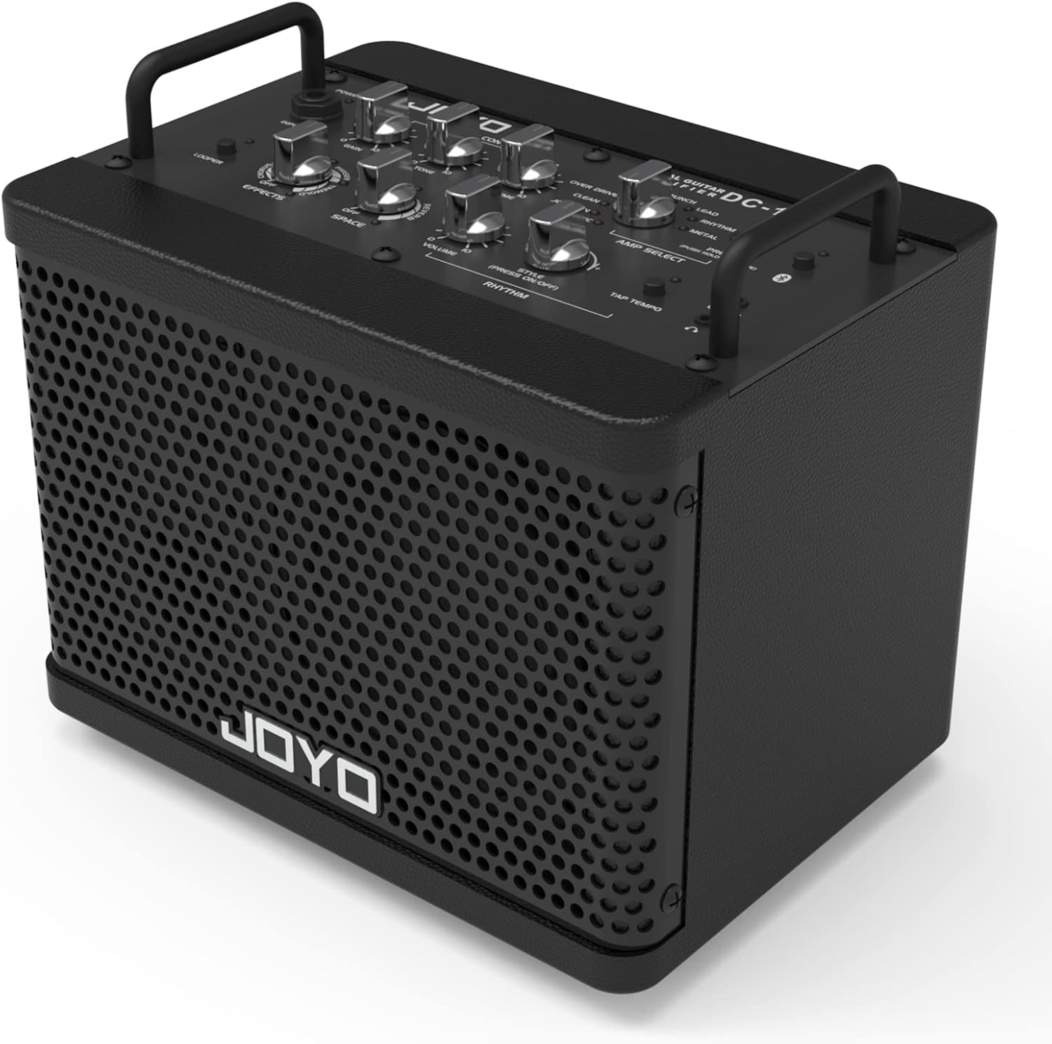 Бурчтуу view of the JOYO DC-15S amplifier, highlighting the top panel controls and overall design.