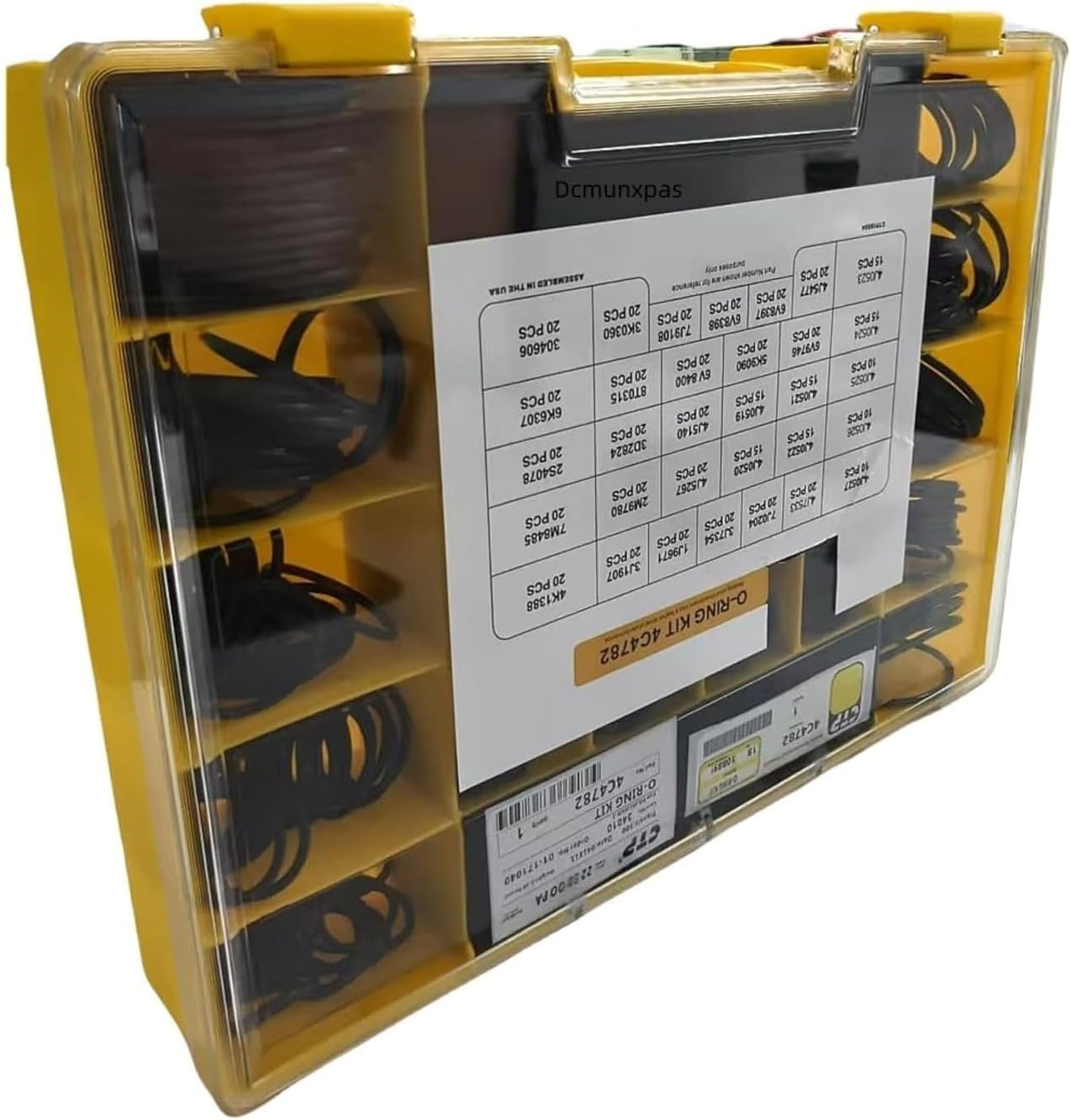 580PCS 4C-4782 270-1528 Seal O-Ring Kit Fits for Caterpillar SAE STOR ORFS 61 62 Nitrile 90, Hydraulic Hose Fitting Orings