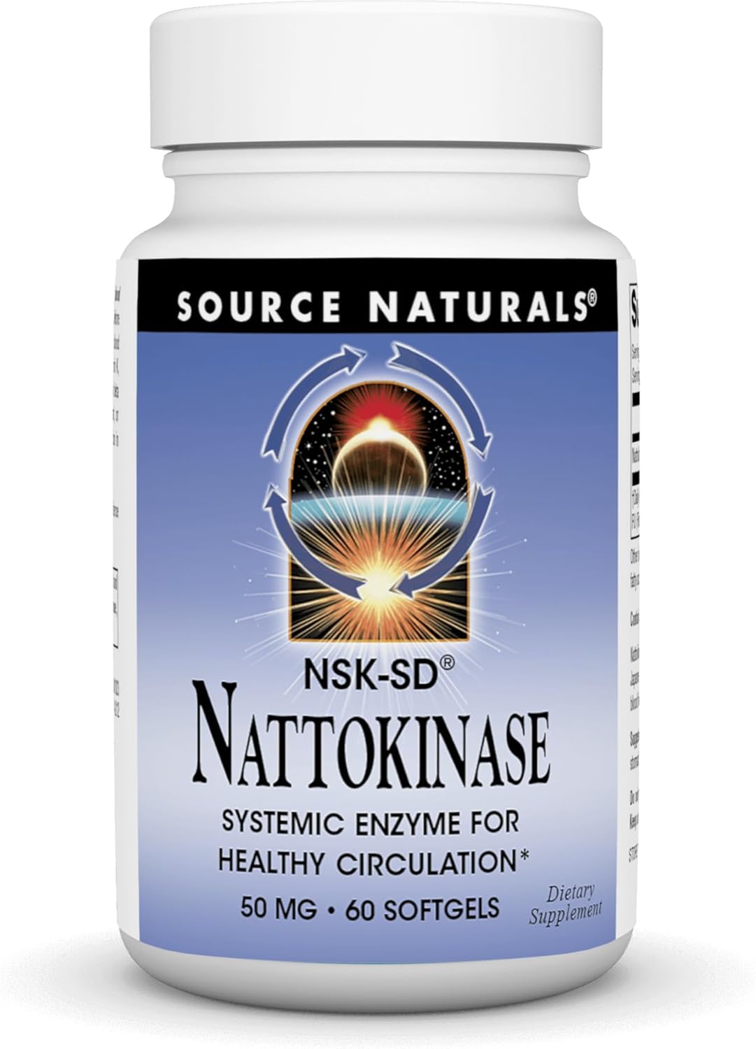 Source Naturals NSK-SD Nattokinase, Systemic Enzyme for Healthy Circulation*, 50 mg – 60 Softgels Source Naturals NSK-SD Nattokinase, Systemic Enzyme for Healthy Circulation*, 50 mg – 60 Softgels