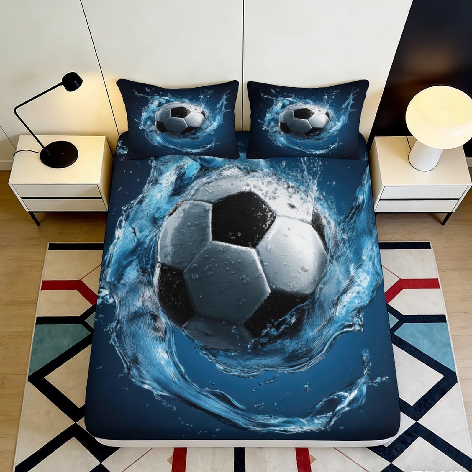 Dhbaneiok Style-5 3D Printed Fitted Sheet Microfiber Galaxy Starry Sky Bed Cover For Bedroom, Dorm Room, And Guest Room Protection And Decoration 90X200x25cm