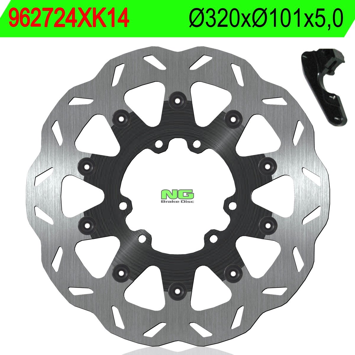 NG - 962724Xk14 : Disco De Freno Kit Ondulado724Xk14 Ø320 X Ø101 X 5