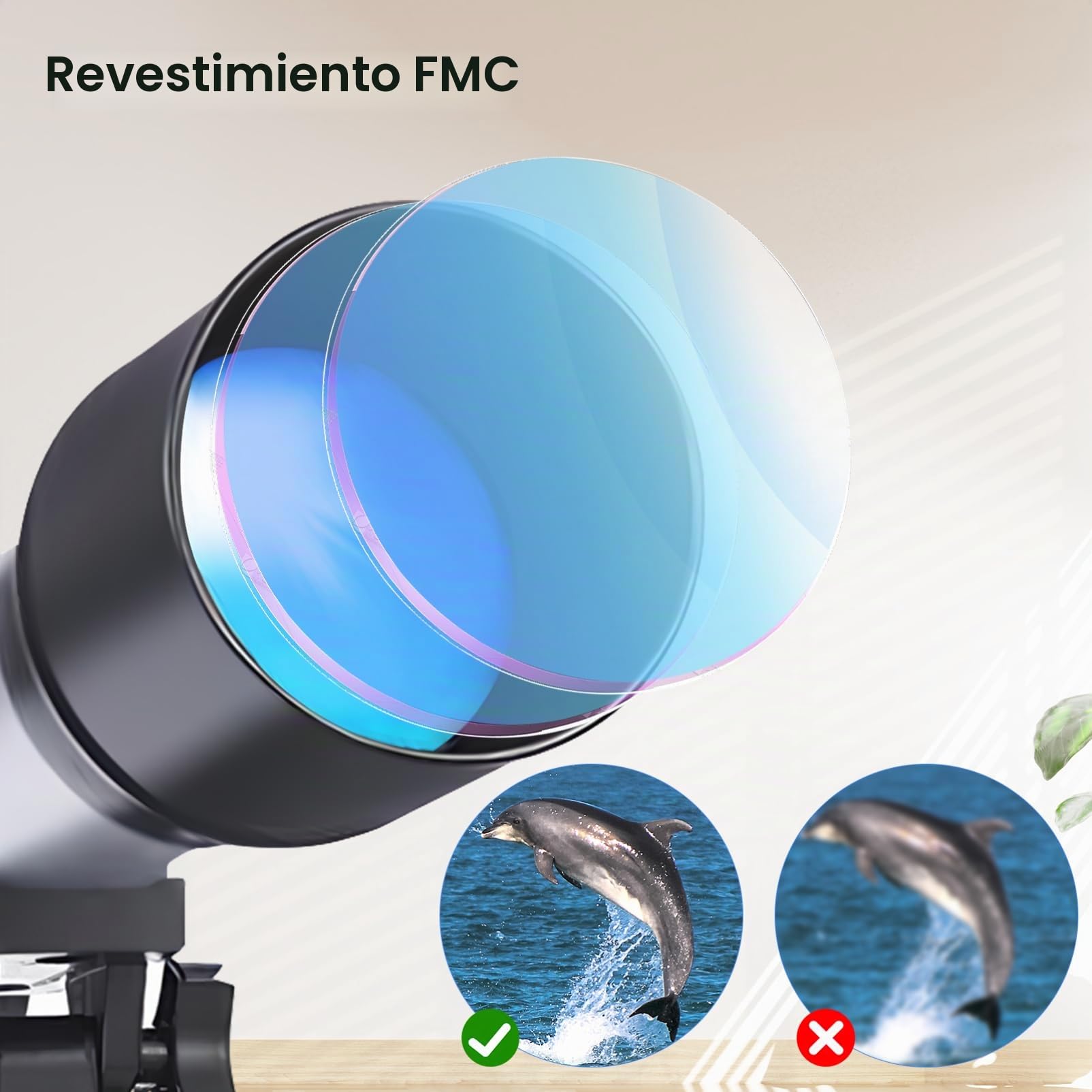 Balacoo Telescopio Astronómico Refractor para Adultos con Trípode Ajustable de Aleación de Aluminio y Diseño Portátil, Adecuado para Observación de Estrellas al Aire