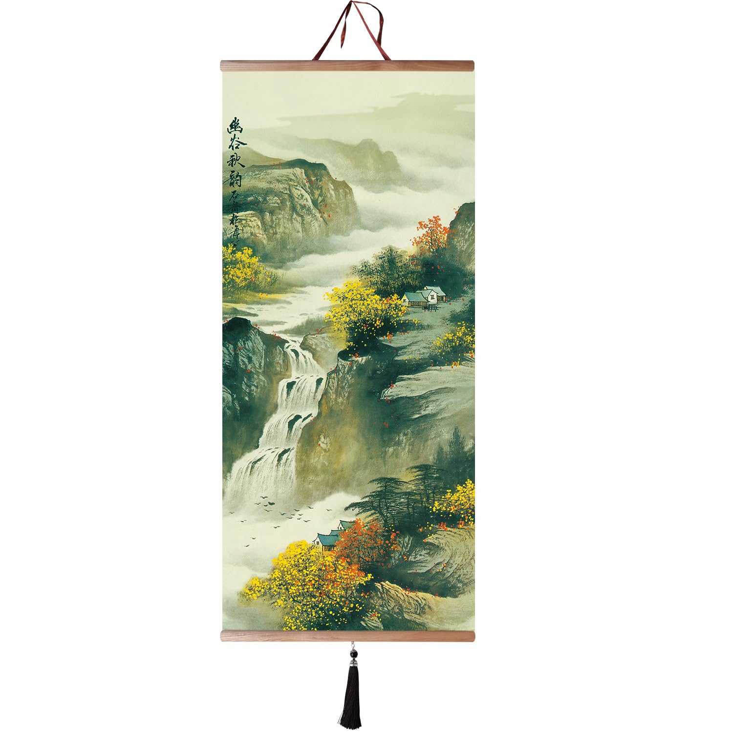 Chinese Scroll Art Landscape Paintings Ready To Hang For Room Decorations