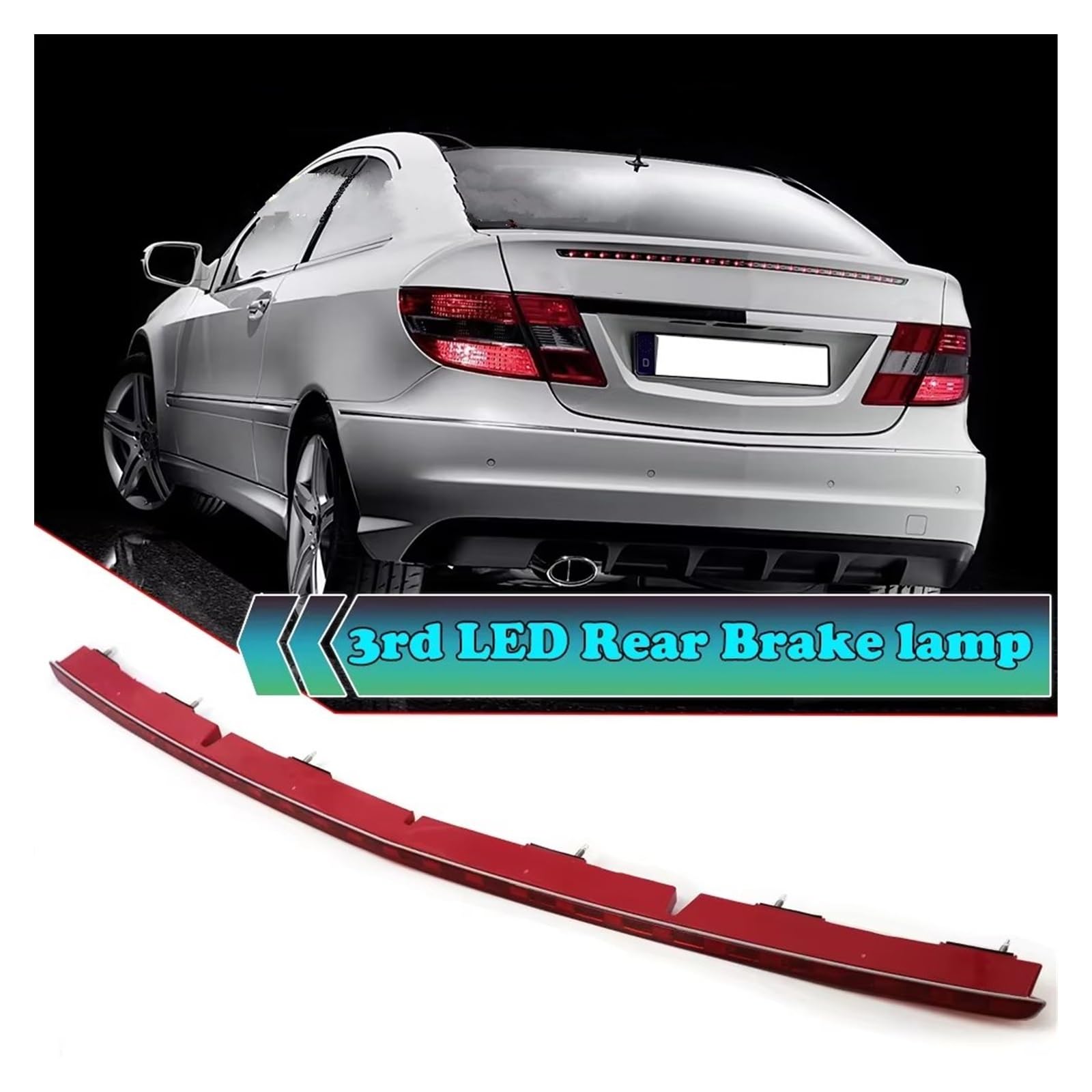 Terza Luce Stop A LED Per Benz 2 porte Classe C CLC 203 CLC CL203 LED rosso posteriore montaggio alto terza luce freno A2038203456
