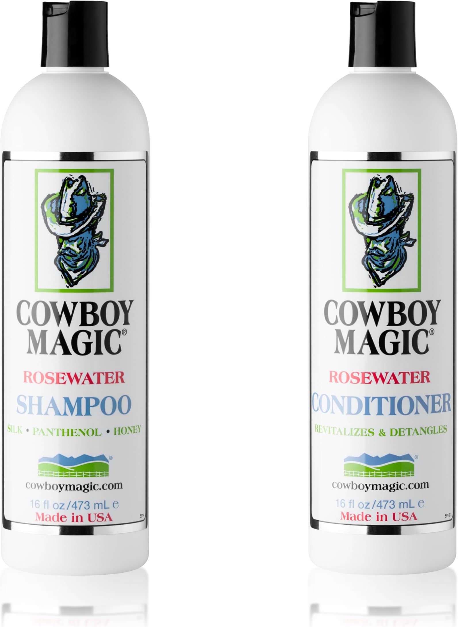 Rosewater Shampoo + Conditioner 16 Ounce Each