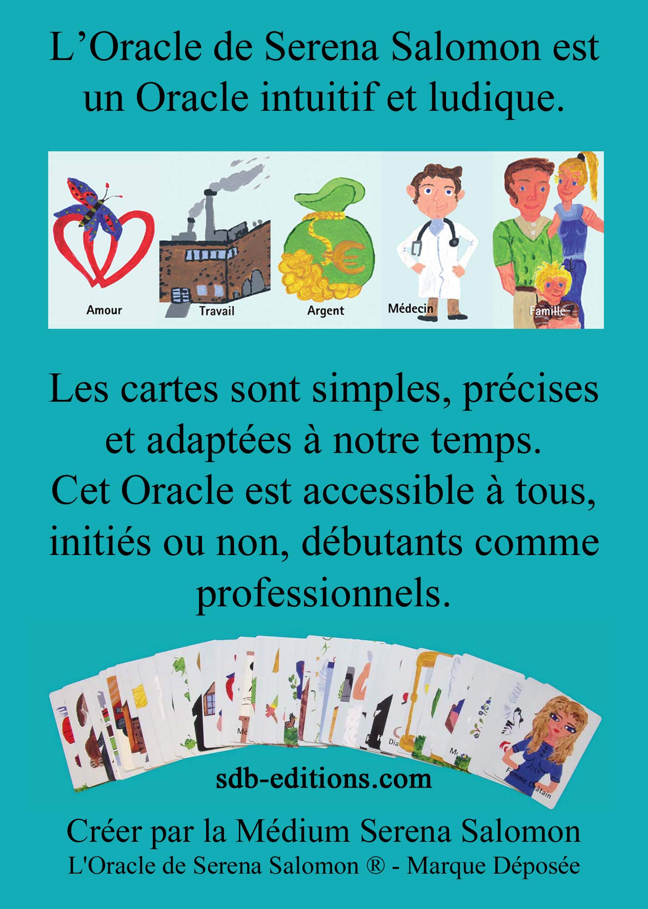 L'ORACLE de Serena Salamon. Jeu de Cartes Voyance, Cartomancie, Tarot, Divination, Développement Personnel. Simple d'utilisation, intuitif et très précis.