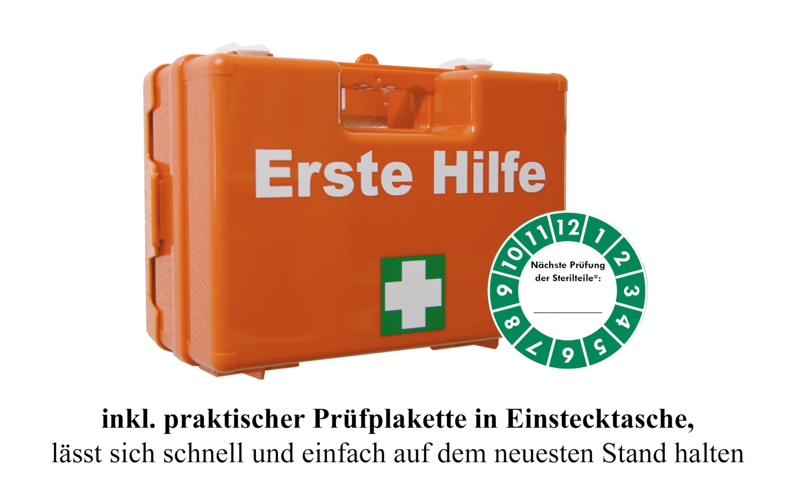 Erste-Hilfe-Koffer Gastro "PRO" für Betriebe nach aktueller DIN/EN 13157 inkl. Augenspülung + Brandgel + detektierbare Pflaster + Hydrogelverbände