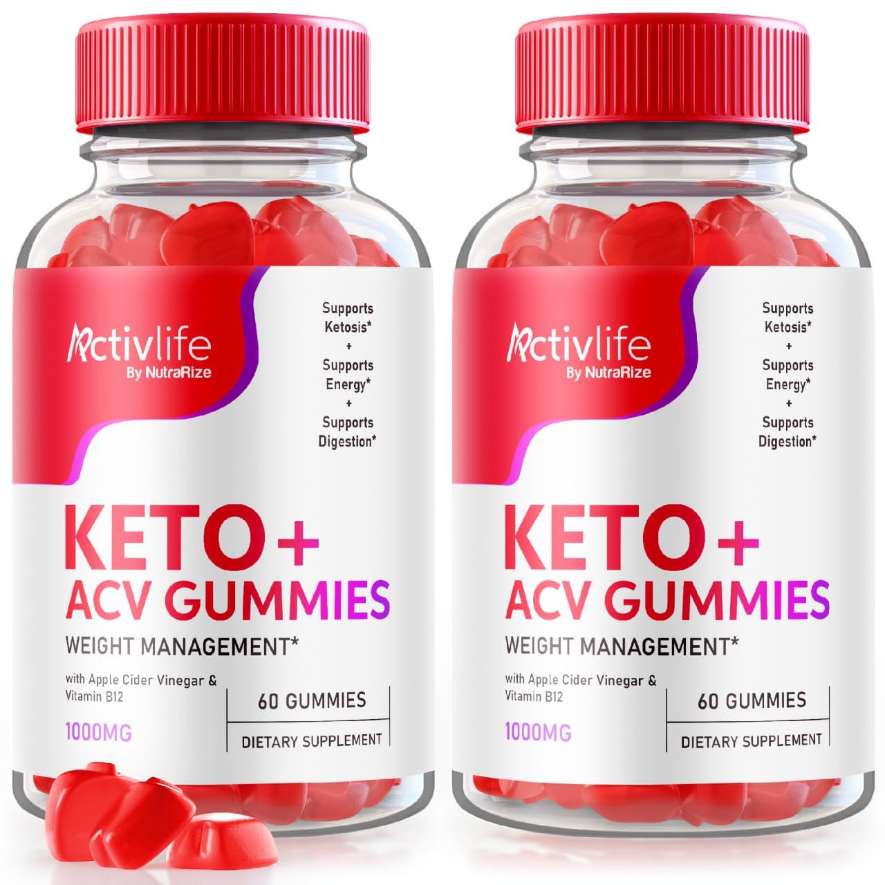 (Pack of 2 ActivLife Keto + ACV Gummies for Advanced Weight Loss, Advanced Formula, Reviews (120 Gummies)