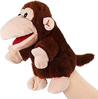 Vista 17 de Títeres de mano de animales de 11 pulgadas, tortuga marina de peluche, dinosaurios, juguetes de marionetas de mano, juguetes de juego de rol