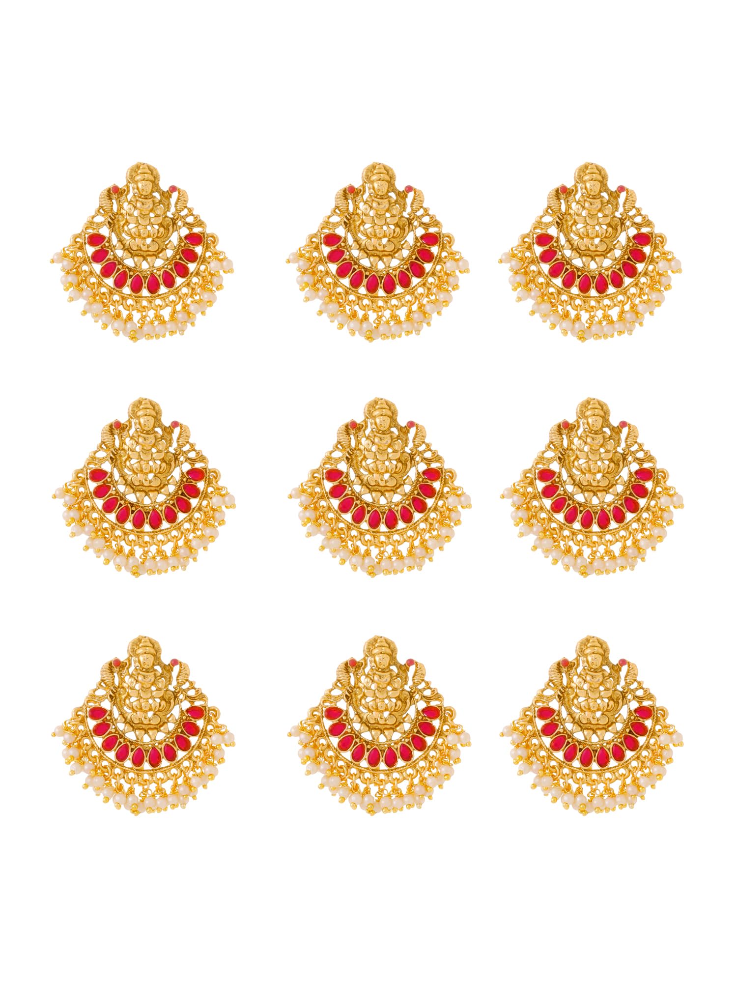 Choti Jadai Billai Traditional Multicolor Bridal Hair Accessories for Women Wedding Gold Plated Hair Choti Bridal Jewellery for Women (Gold-1)