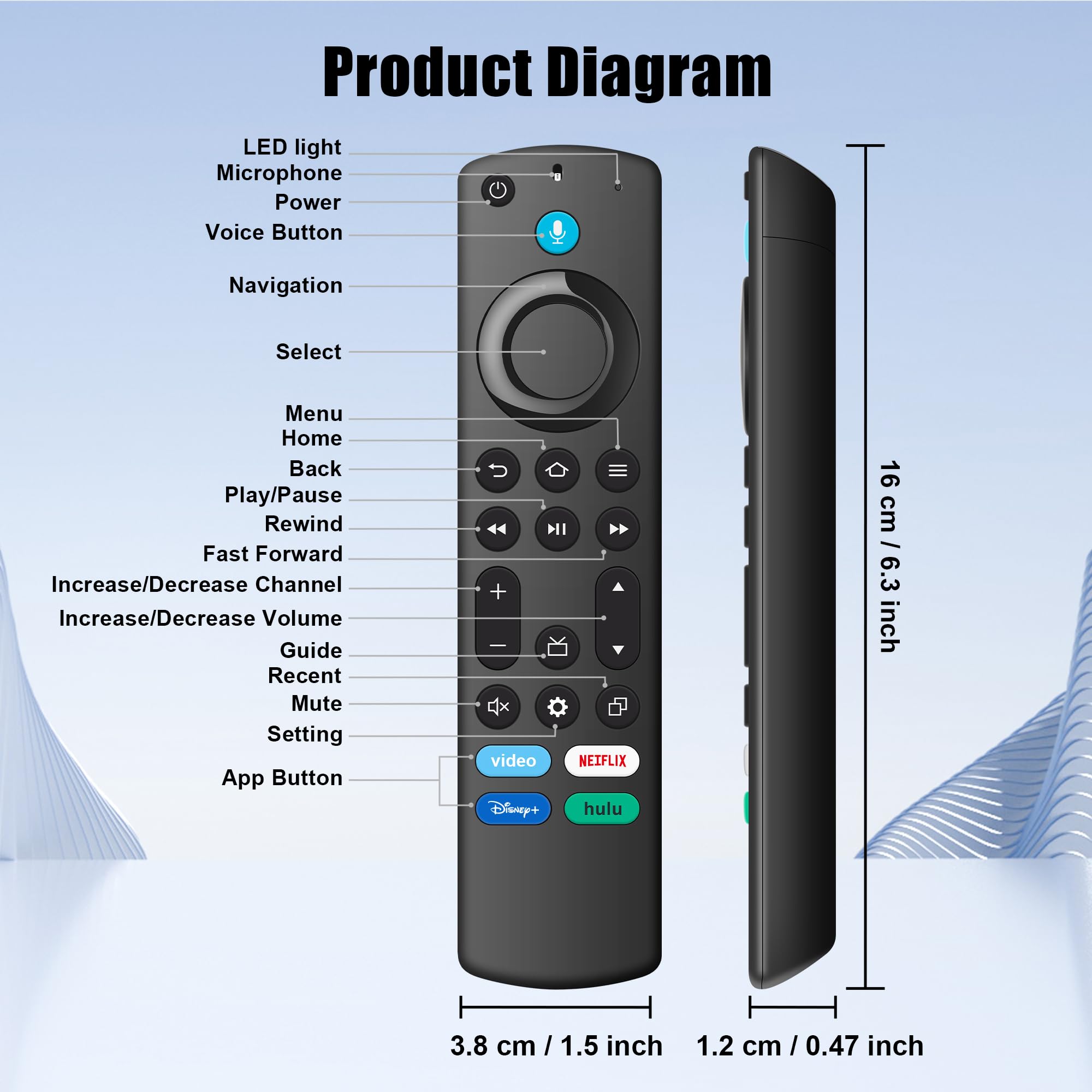 Replacement Remote Control CA-DZ-HL-1-N — view 7