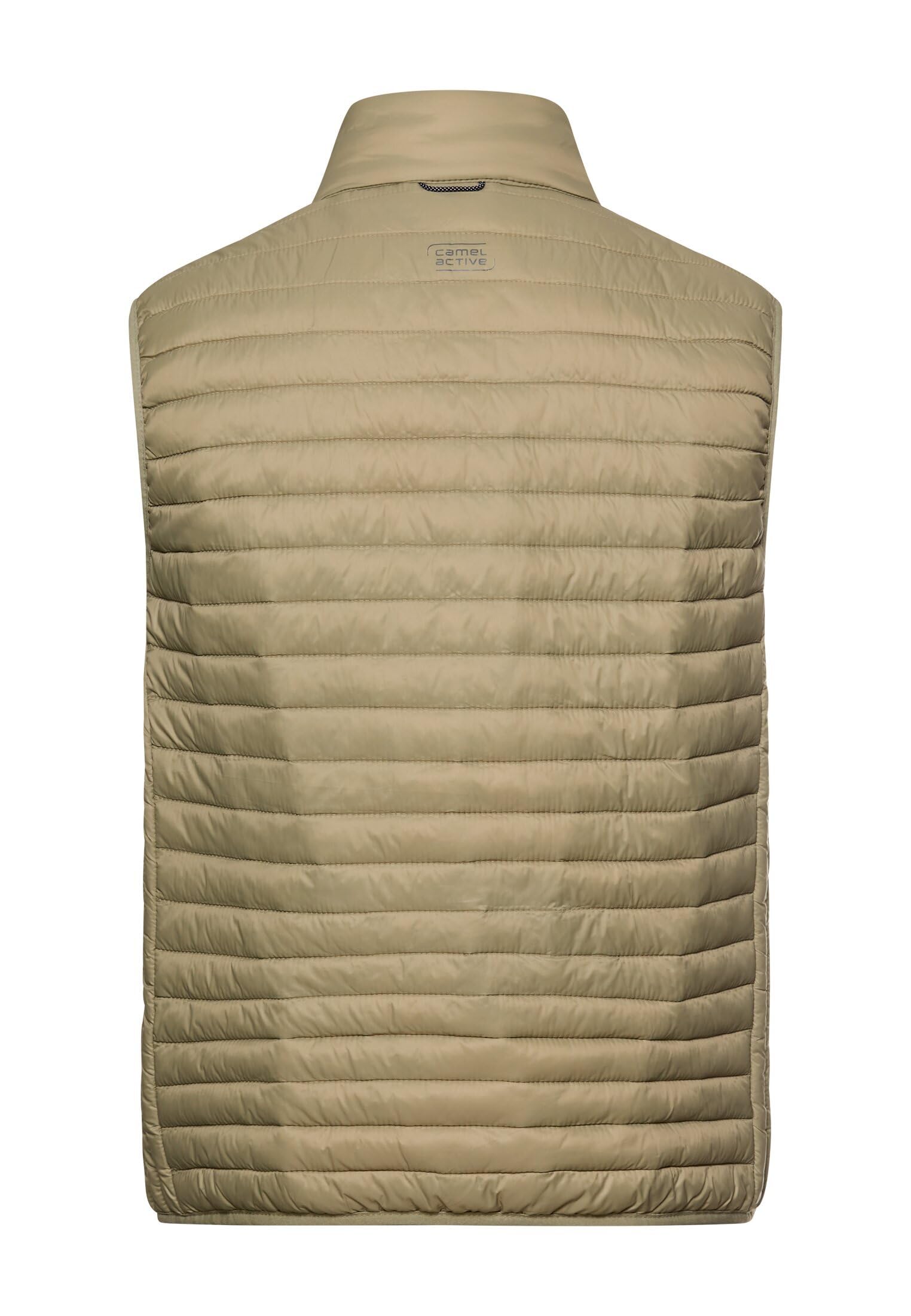 camel active Herren Weste mit Stehkragen | Outdoor Weste mit wasserabweisender Funktion und Taschen im Regular Fit für Freizeit und Alltag