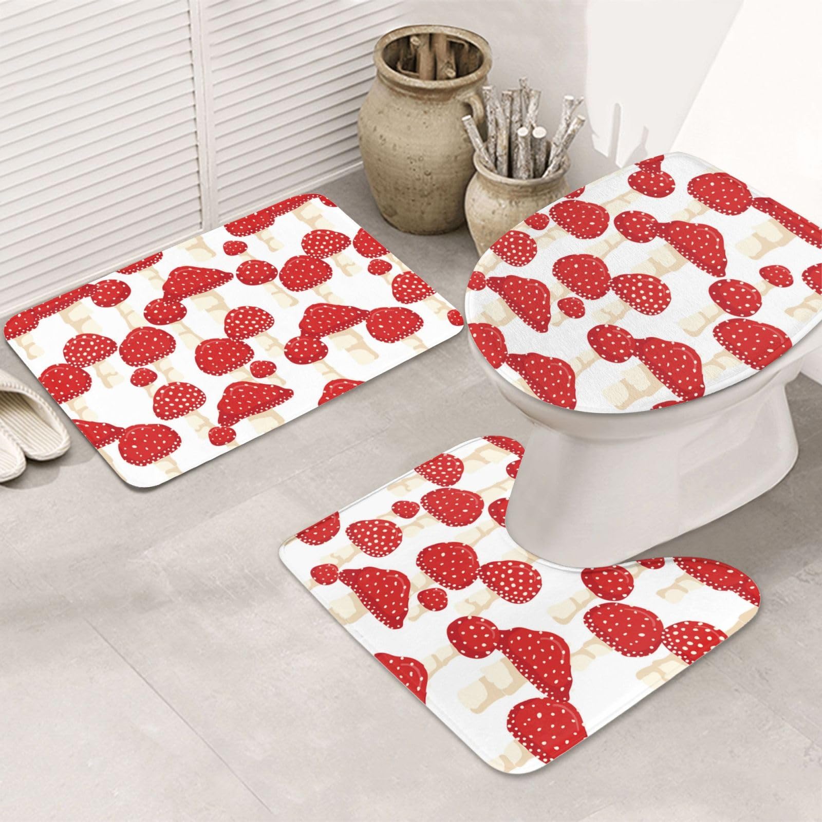 Tapis de bain antidérapants et absorbants lavables pour salle de bain
