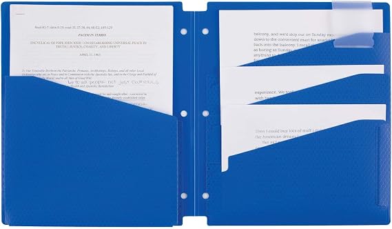 Five Star 4-Pocket Folders, Folders with Pockets, Assorted Colors, 4 Pack (73276)
