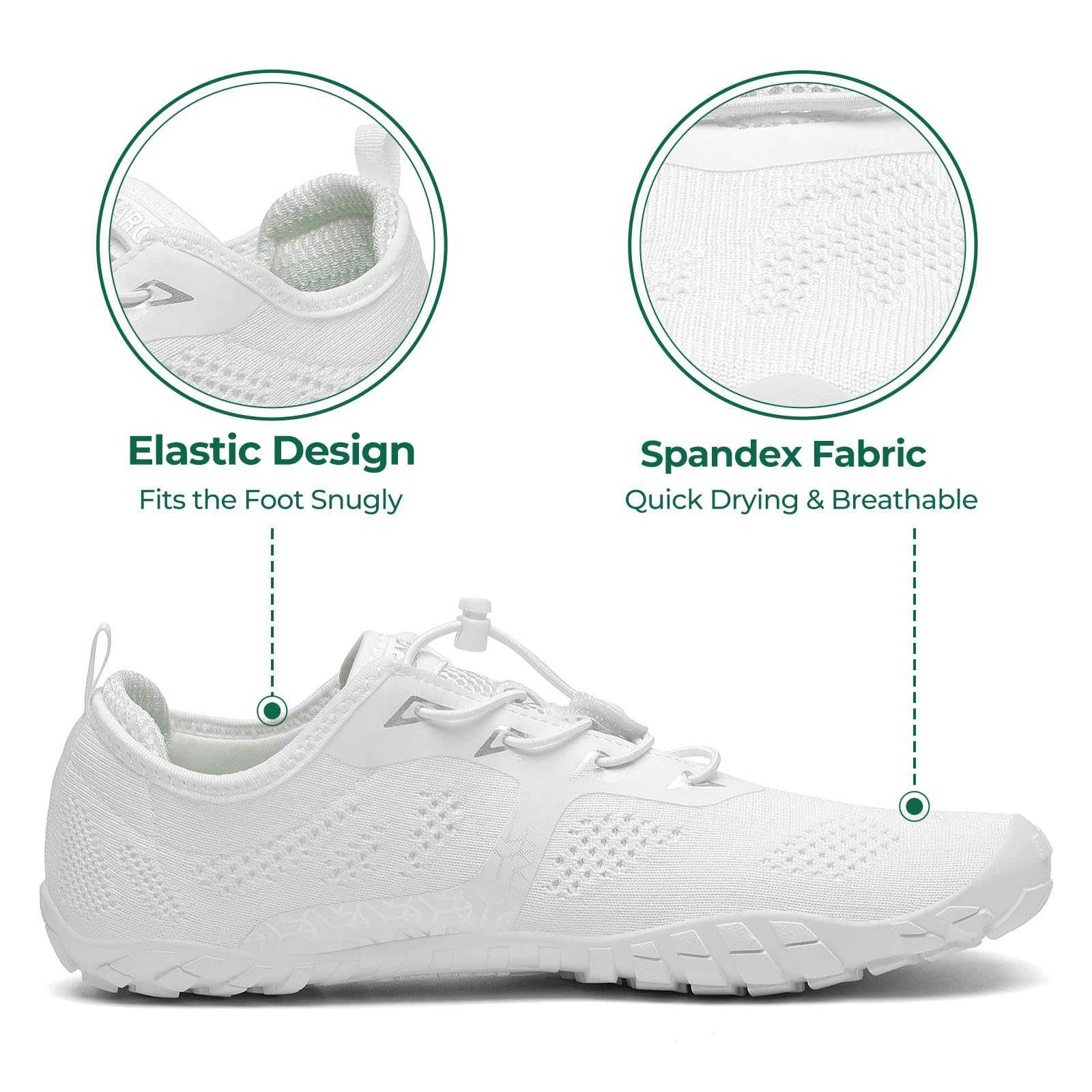 SAGUARO Barefoot Shoes Uomo Donna Scarpe Barefoot - Scarpe Minimaliste Scarpe da Palestra - Traspiranti Scarpe da Scoglio - Punta Larga e Suola a Goccia Zero Nero Fumoso,Gr.35-48 EU