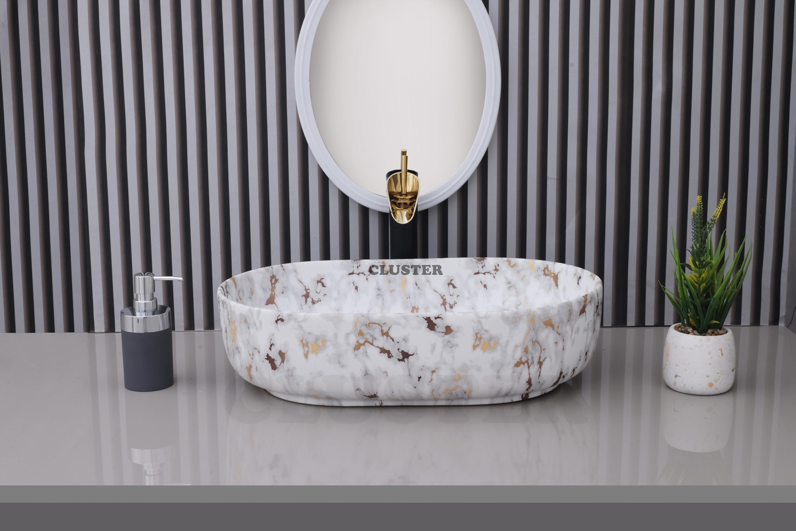 Cluster Designer Wash Basin - Ceramic Sink for Bathroom -7 Cluster Designer Wash Basin - Ceramic Sink for Bathroom -7