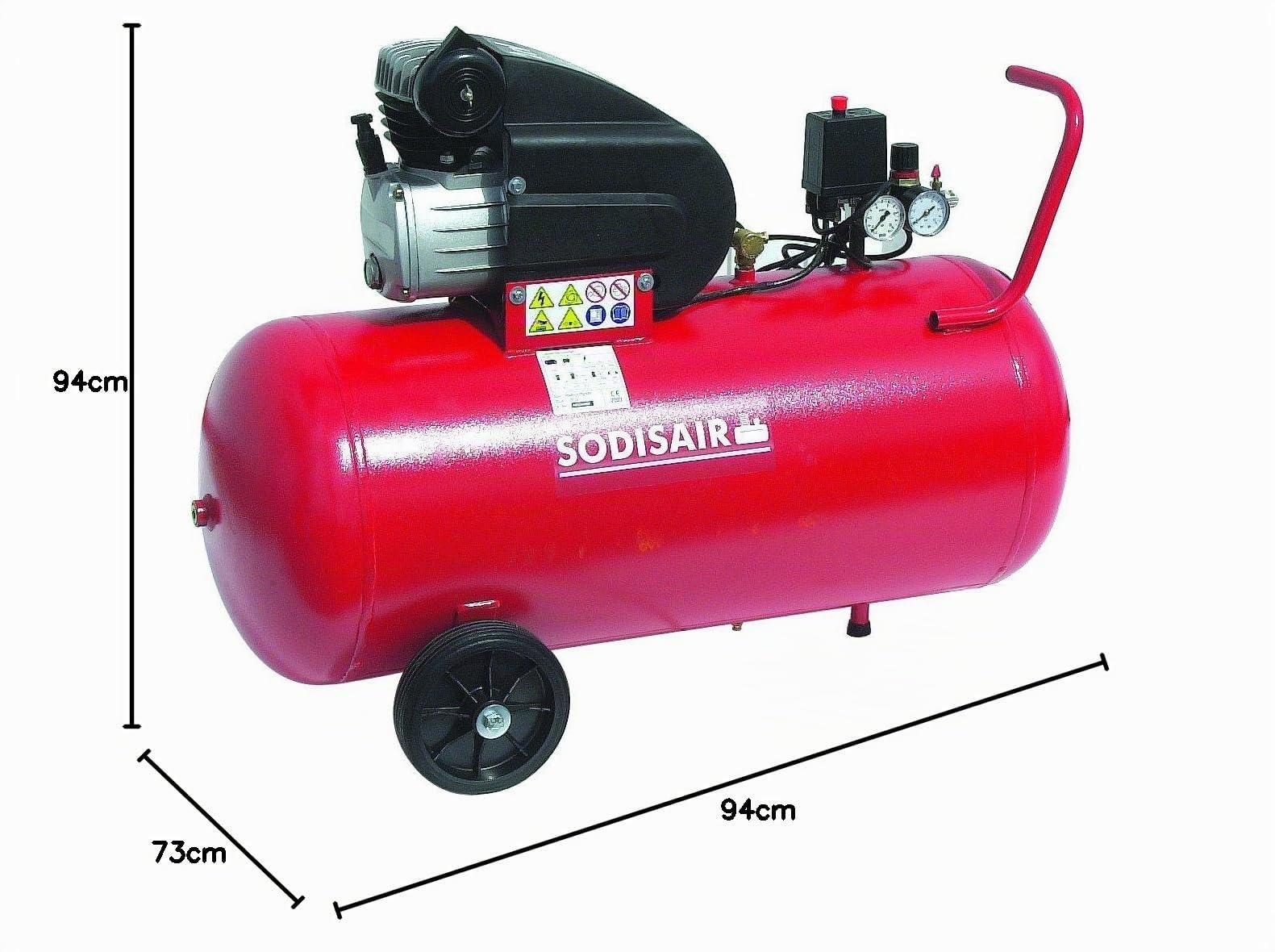 COMPRESSEUR AIR 100 Litres - 2,5 Cv