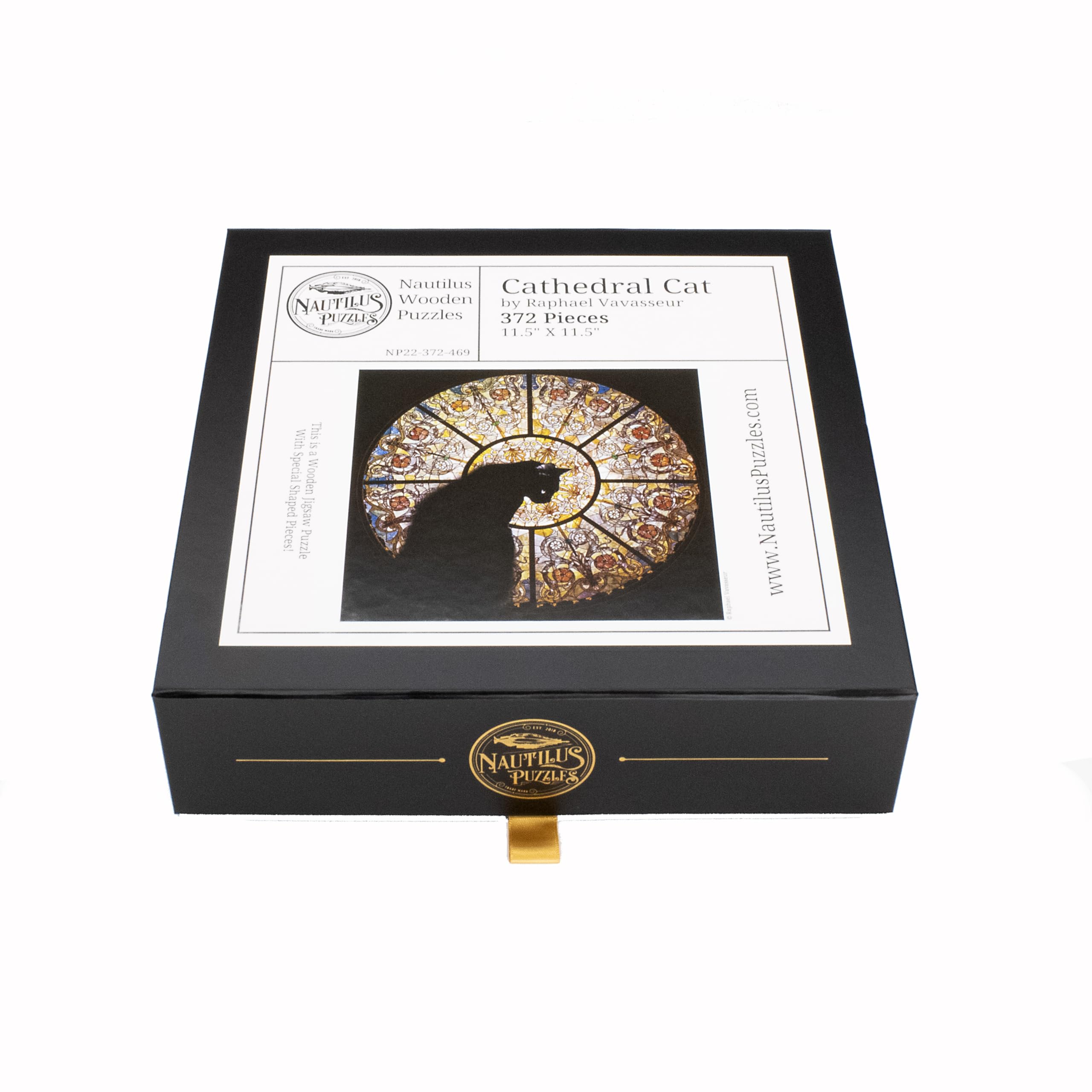 Amazon.com: Wooden Jigsaw Puzzle for Adults - Cathedral Cat - 372