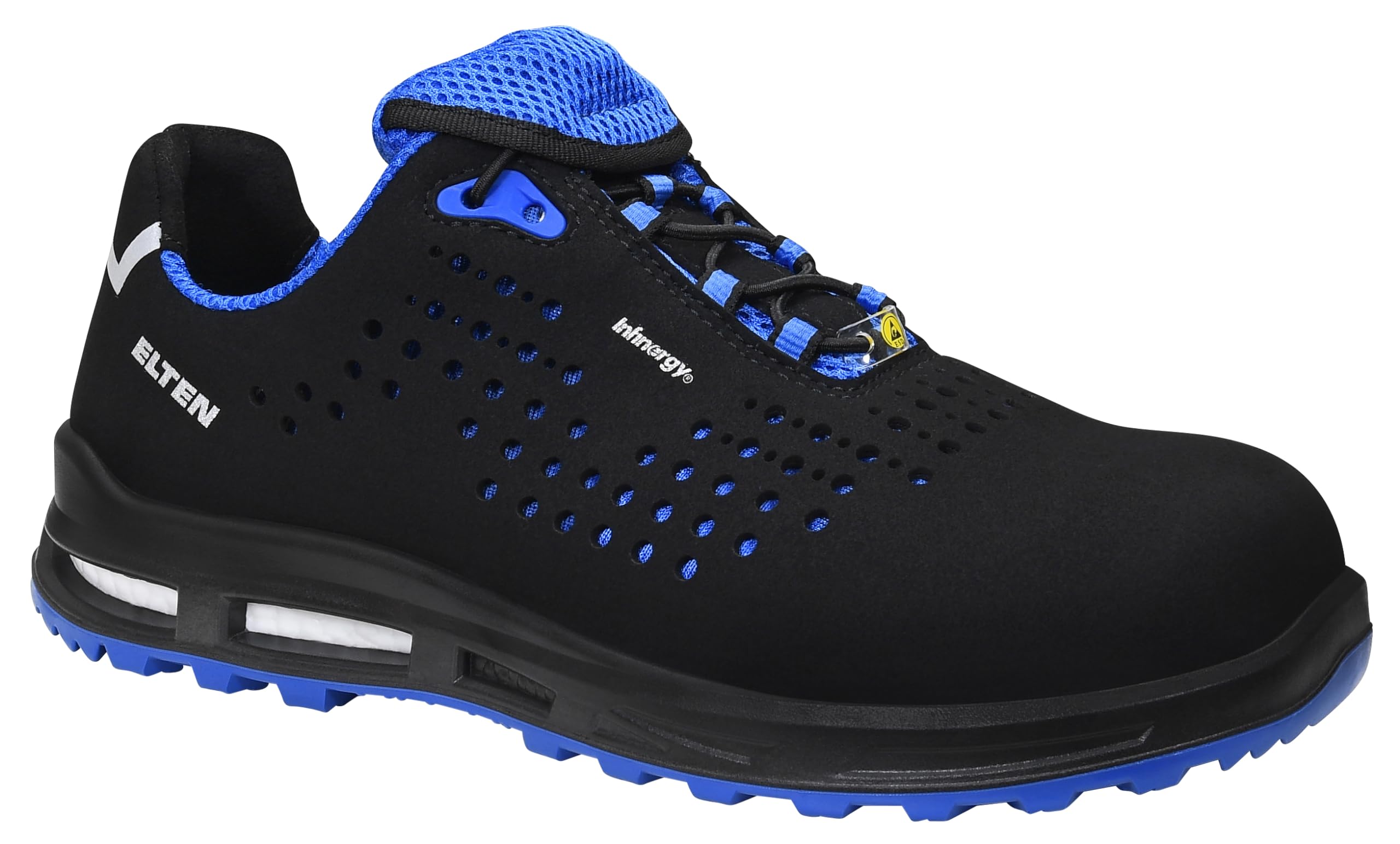 ELTEN Impulse XXT Blue Low ESD S1 | Sicherheitsschuhe für Damen & Herren, Kunststoffkappe, leicht, atmungsaktiv