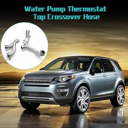Miniatura 6 de (Parte OEM) LR090630 LR092992 AJ813917 AJ813865 C2Z28536 Bomba de agua de aluminio Termostato Top Crossover Manguera para Land Rover LR4 Discovery