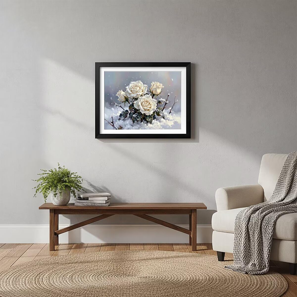 Kwiatowy obraz diamentowy 5D Pełny zestaw 135 x 100 cm L-7626