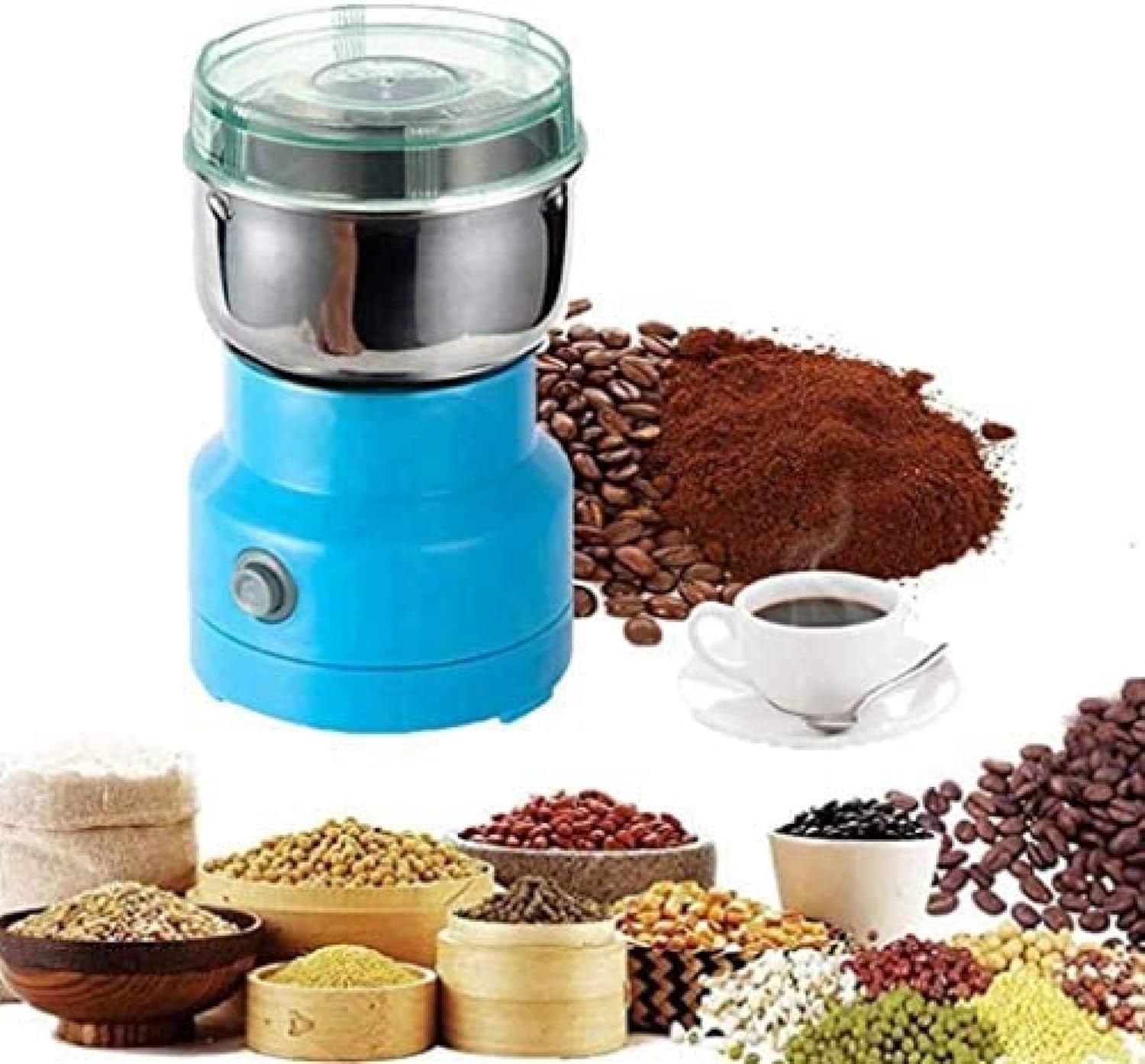 Moulin à grains de café électrique multifonctions en inox