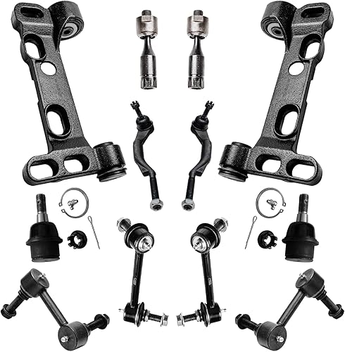Miniatura 27 de Detroit Axle - Kit de suspensión delantera FWD de 12 piezas para Toyota Matrix Pontiac Vibe 2003 2004 2005 2006 2007 2008, 2 brazos de control
