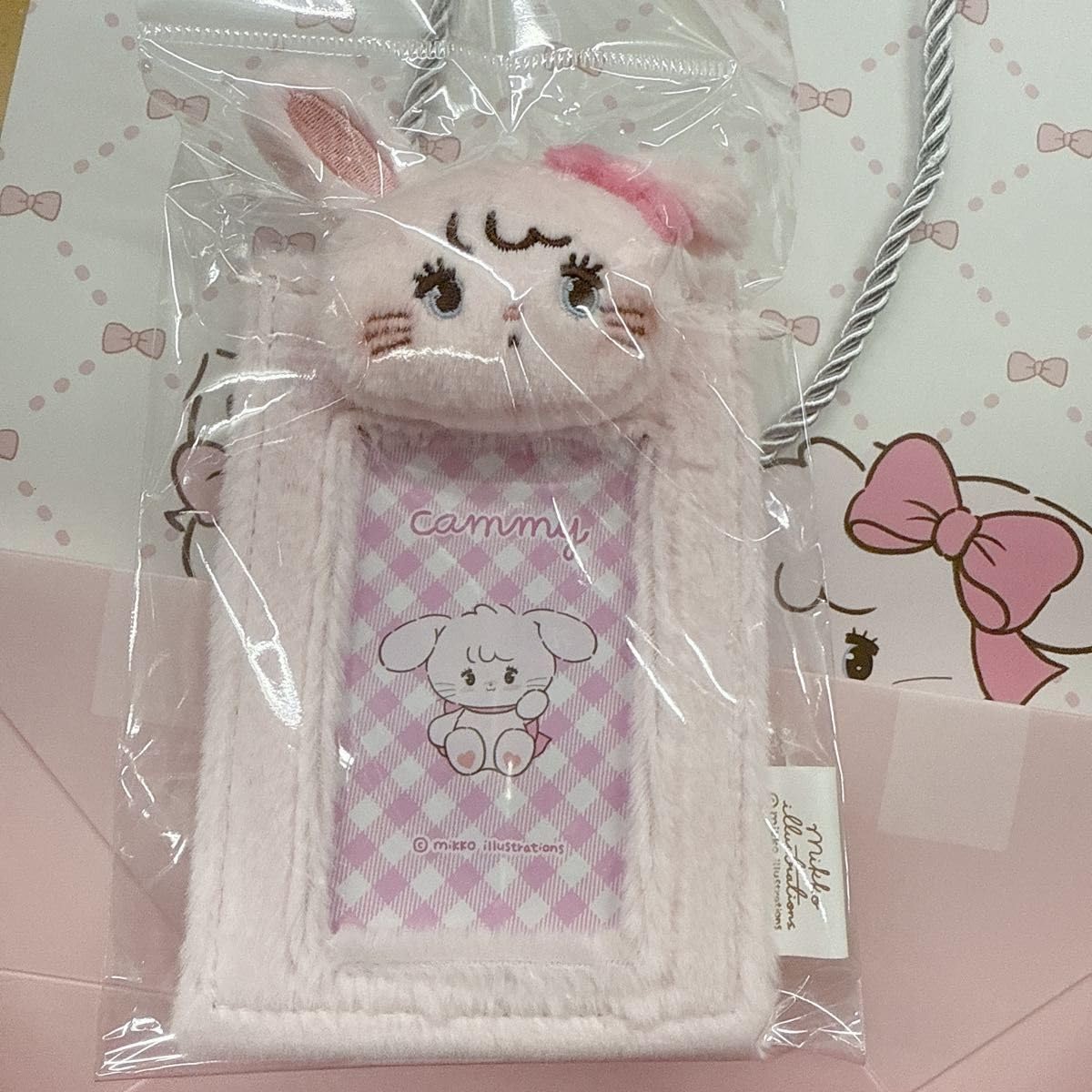 mikko ラテ トレカケース ぬいぐるみチャーム セット mikko フォトホルダー トレカケース ラテ ポップアップ popupの