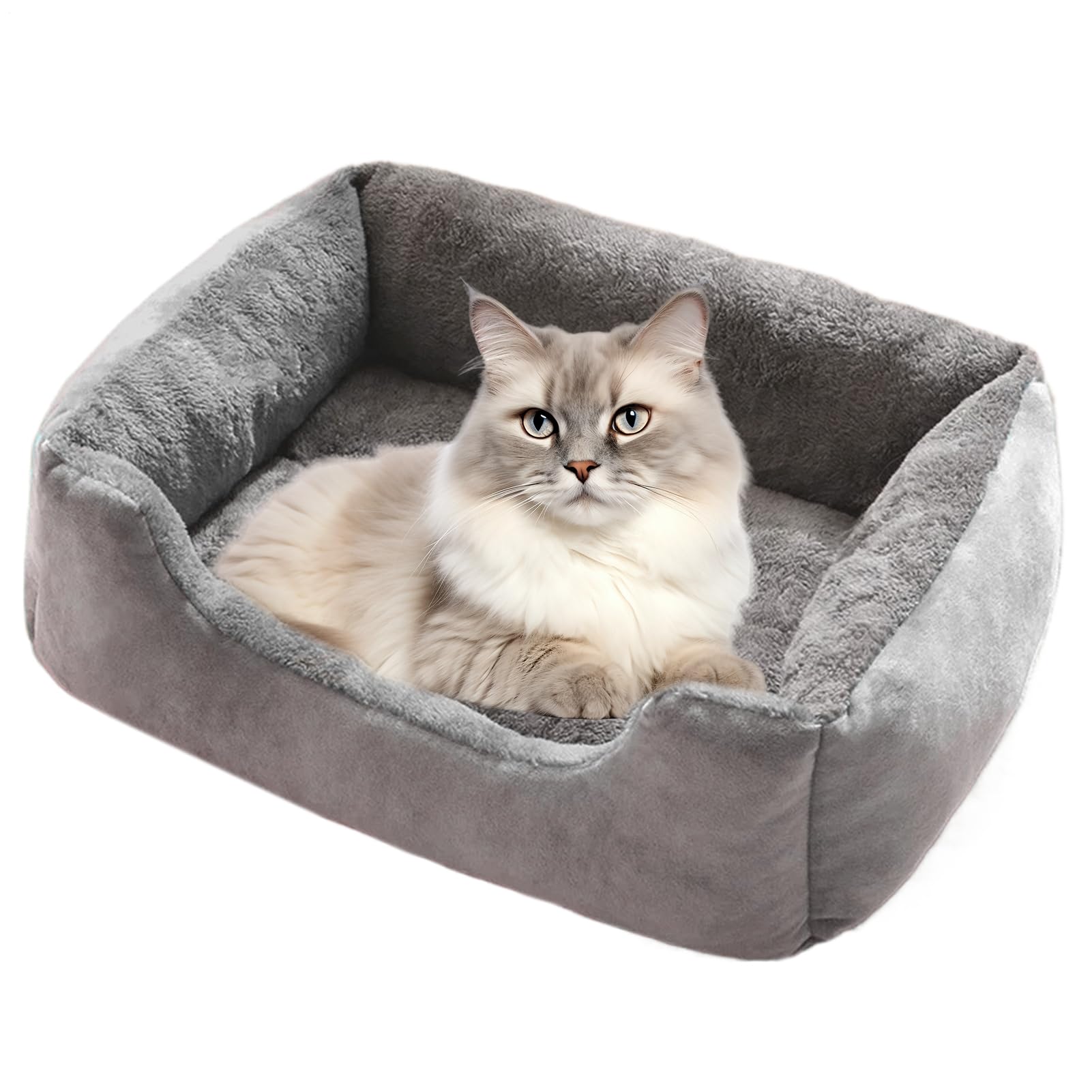 Generico Cuccia per Cani Cuscino per Cuccioli e con Base Anti-Scivolo | Avvolgente in Peluche per Sonno Caldo per Animali Domestici da Interno Esterno per Soggiorno Balcone Gabbia Terrazzo